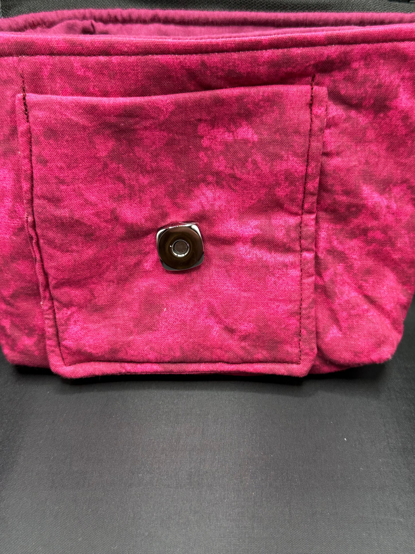 burgundy/red 7" purse