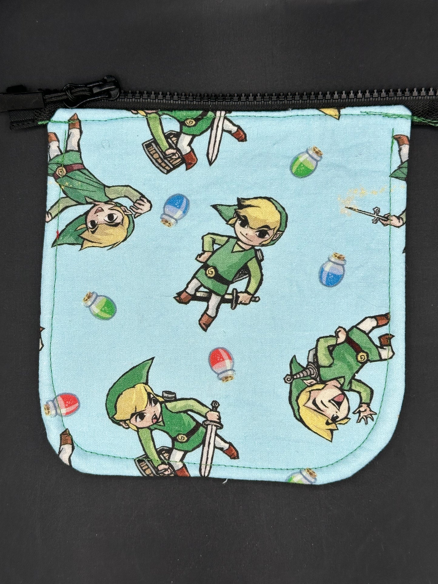 Linc - blue 7" purse flap