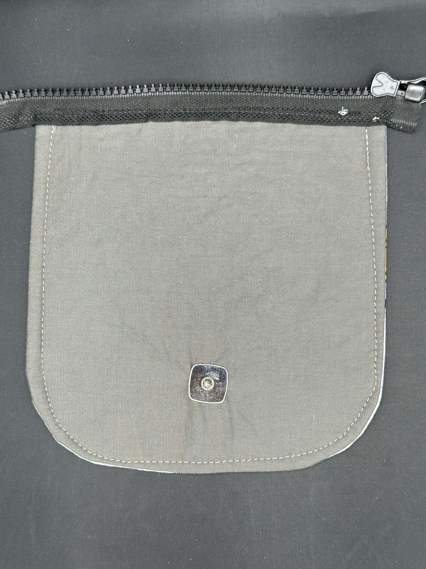 mario - grey check 7" purse flap