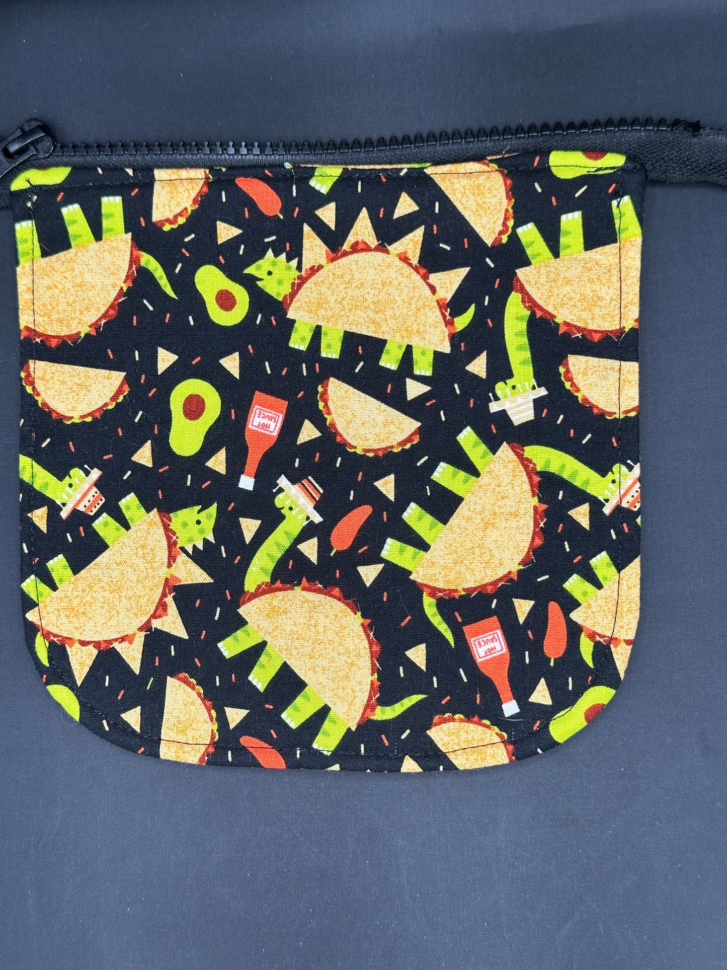 Taco Dinosaurs 7" purse flap