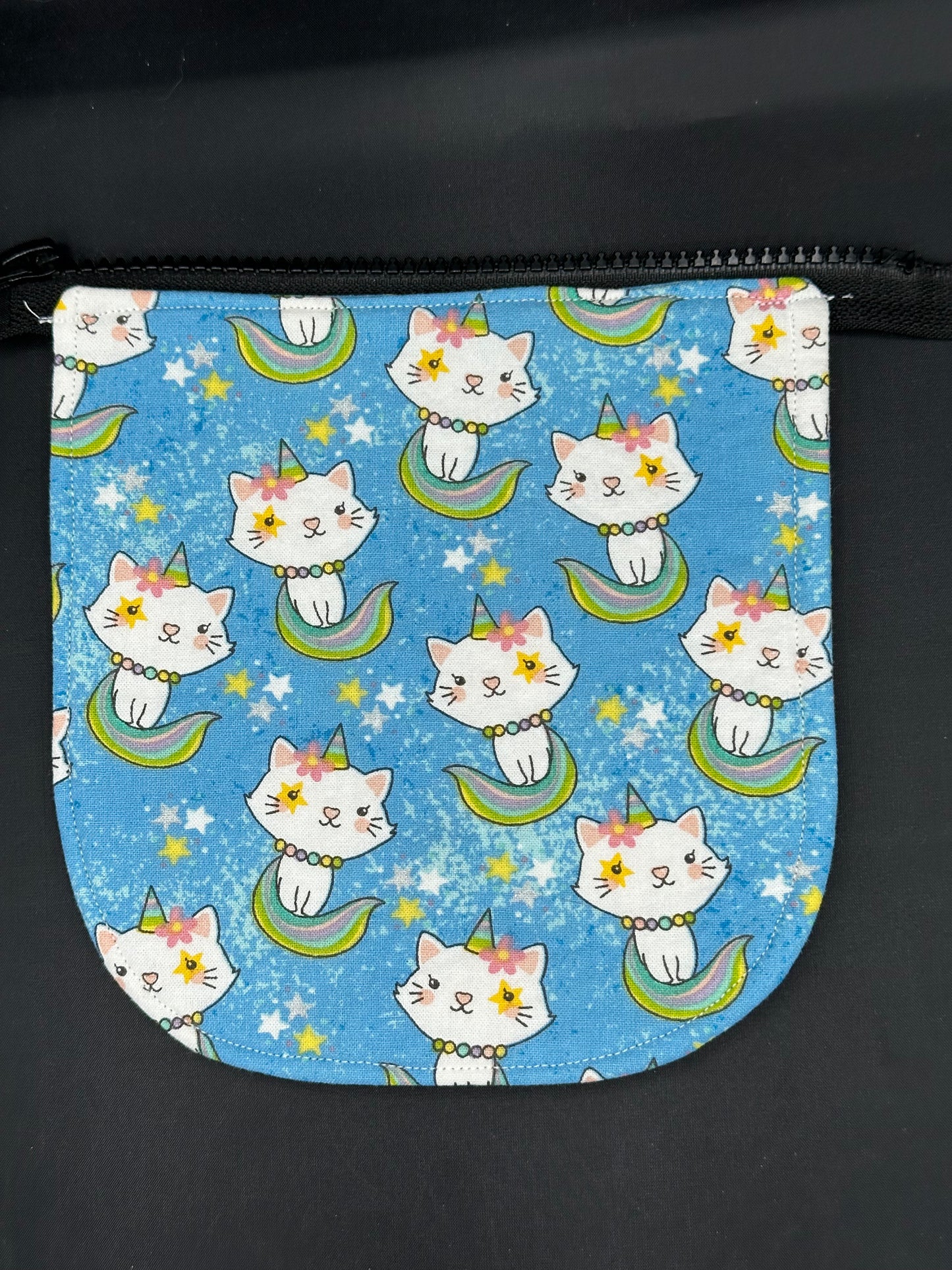 unicorn kitty 7" purse flap