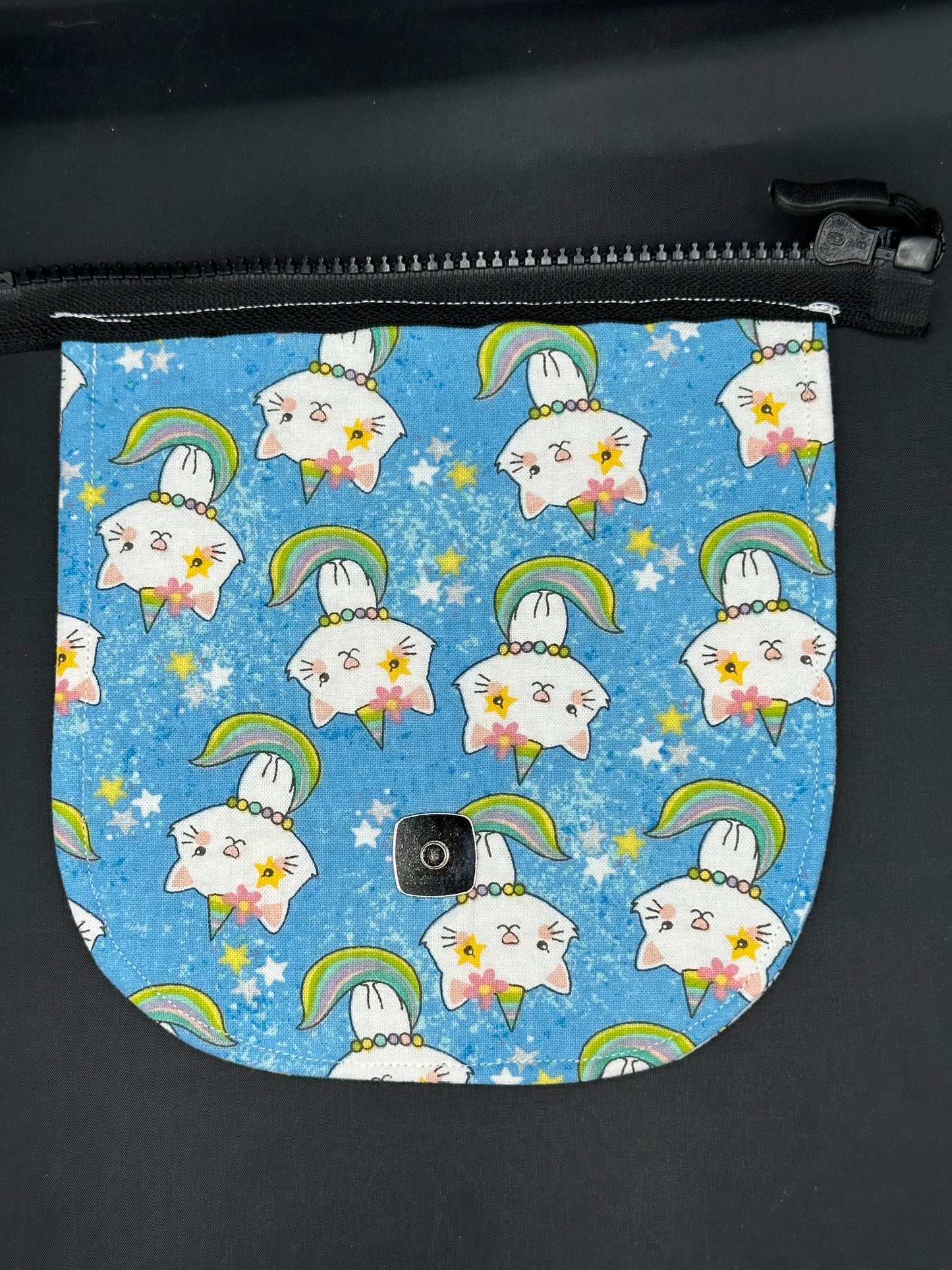 unicorn kitty 7" purse flap