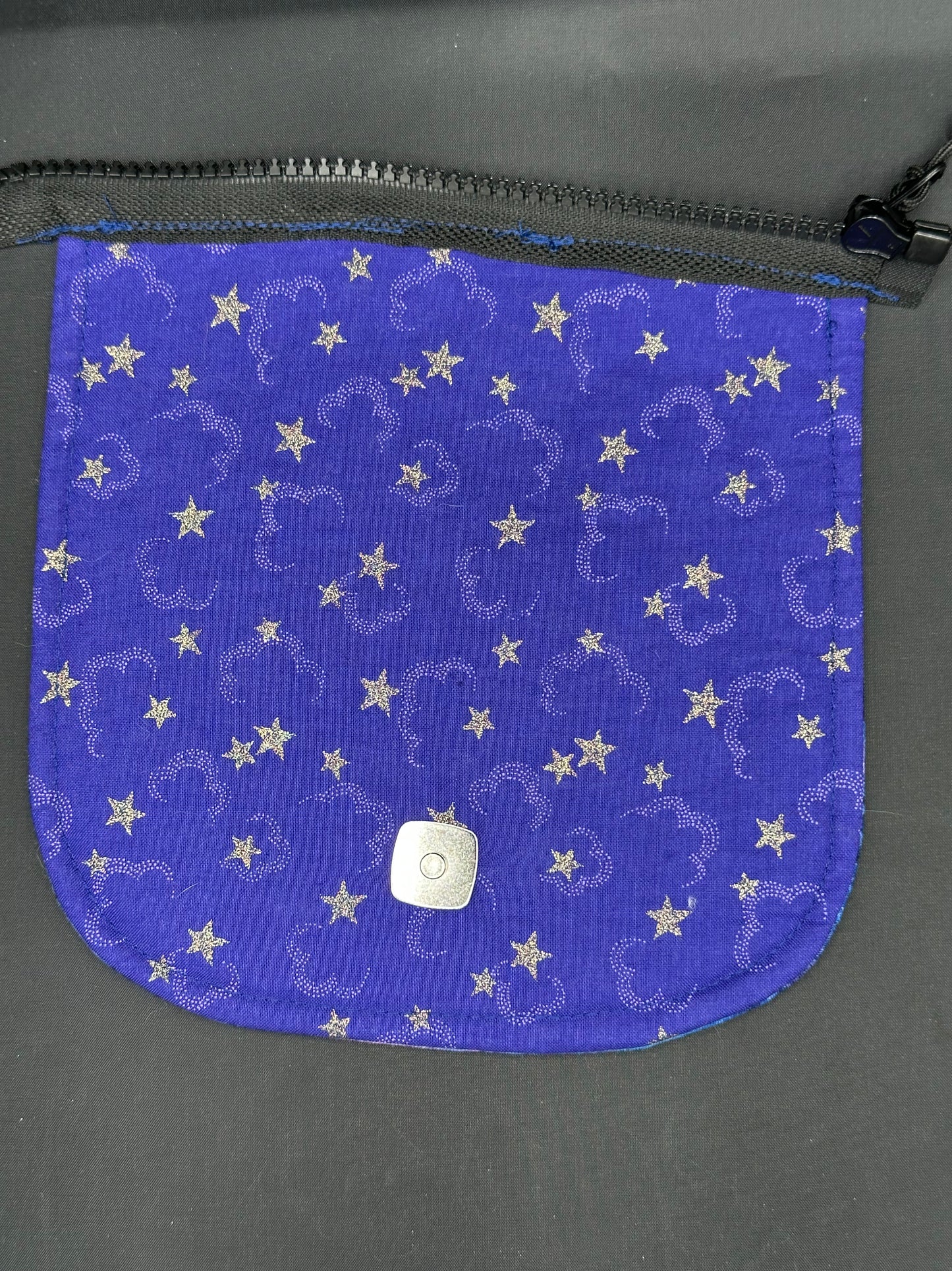white horses 7" purse flap