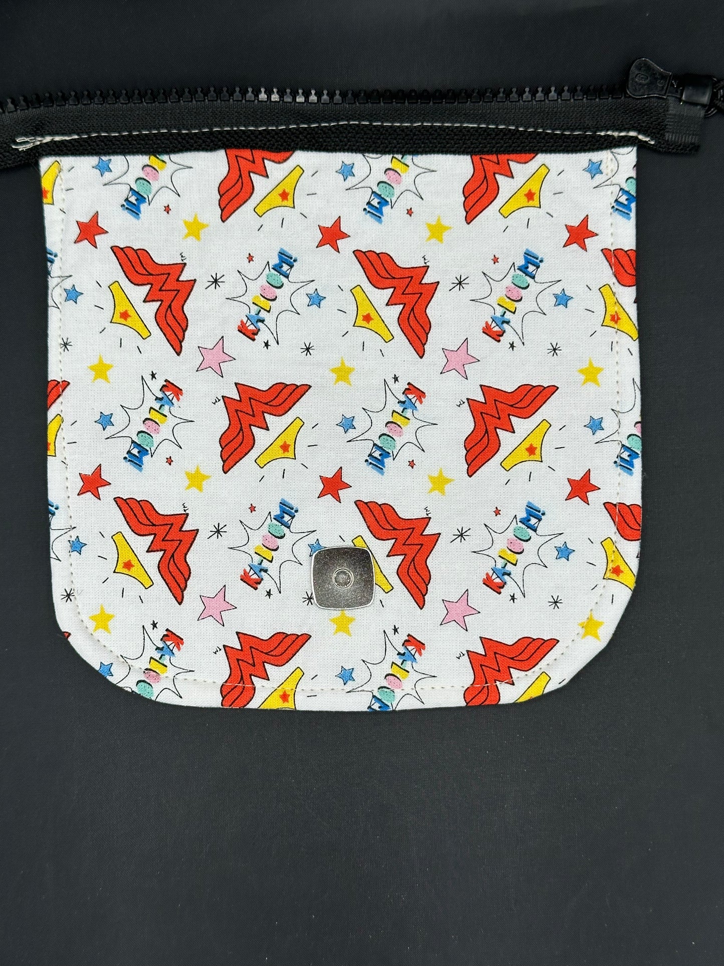 wonder woman symbols 7" purse flap