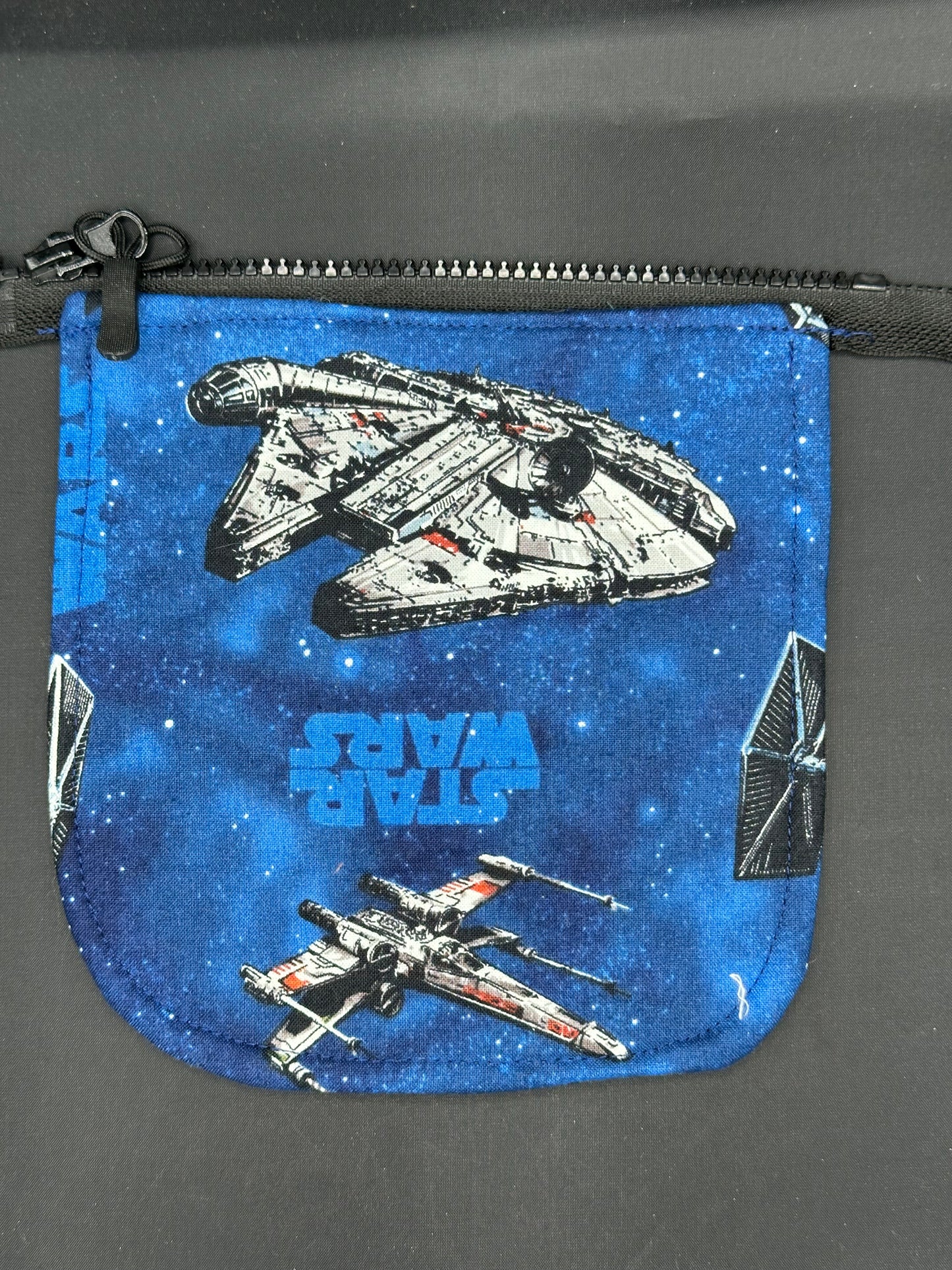 Star Wars ships 7" purse flap