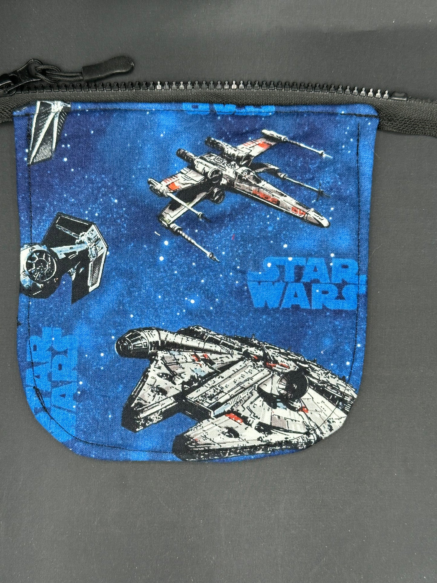Star Wars ships 7" purse flap
