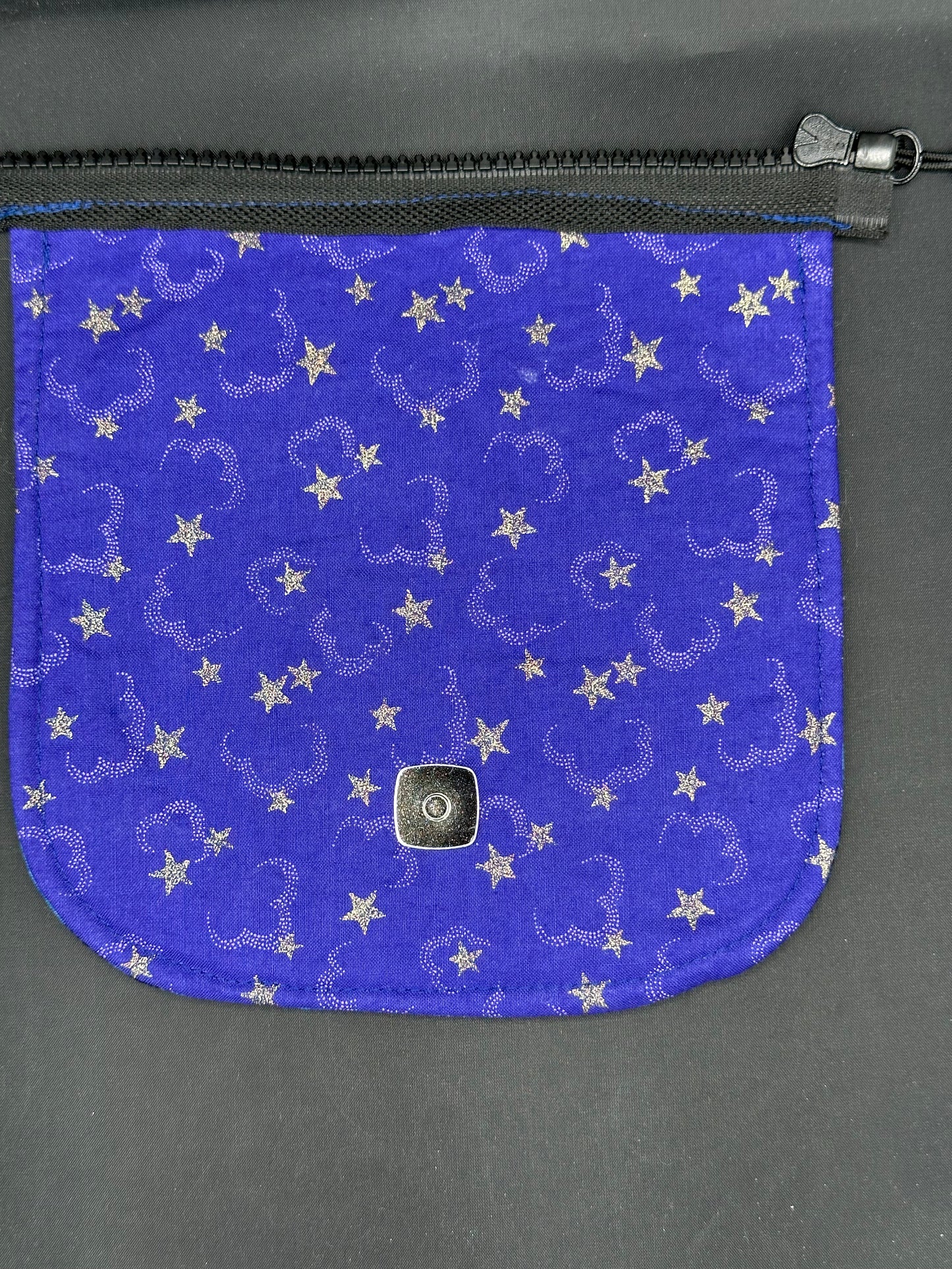 white horses 7" purse flap