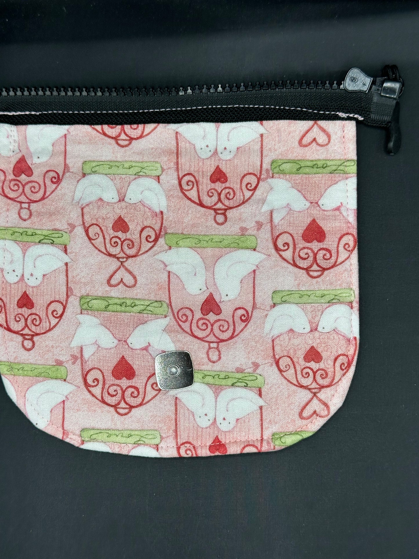 love birds 7" purse flap