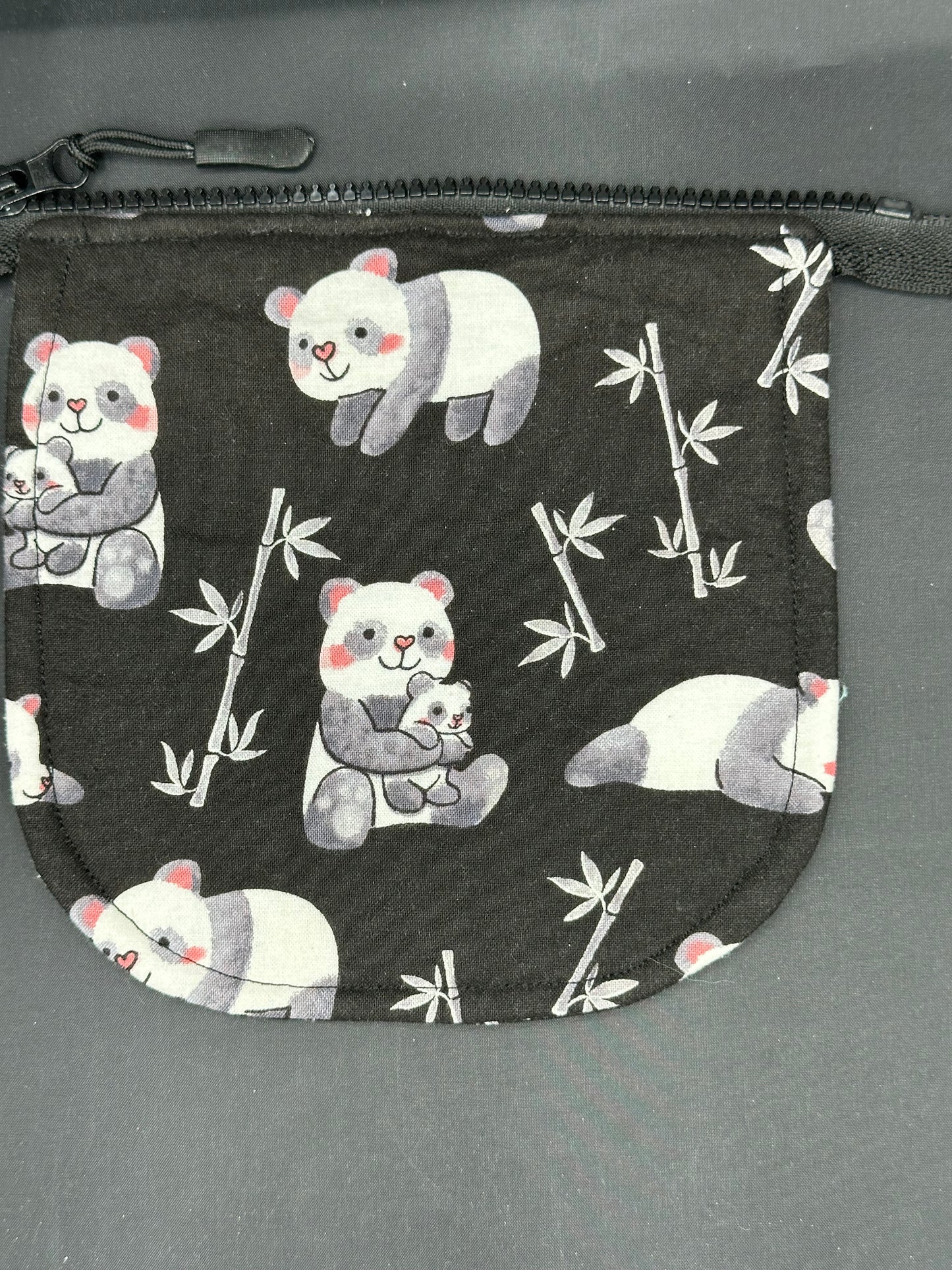 pandas 7" purse flap