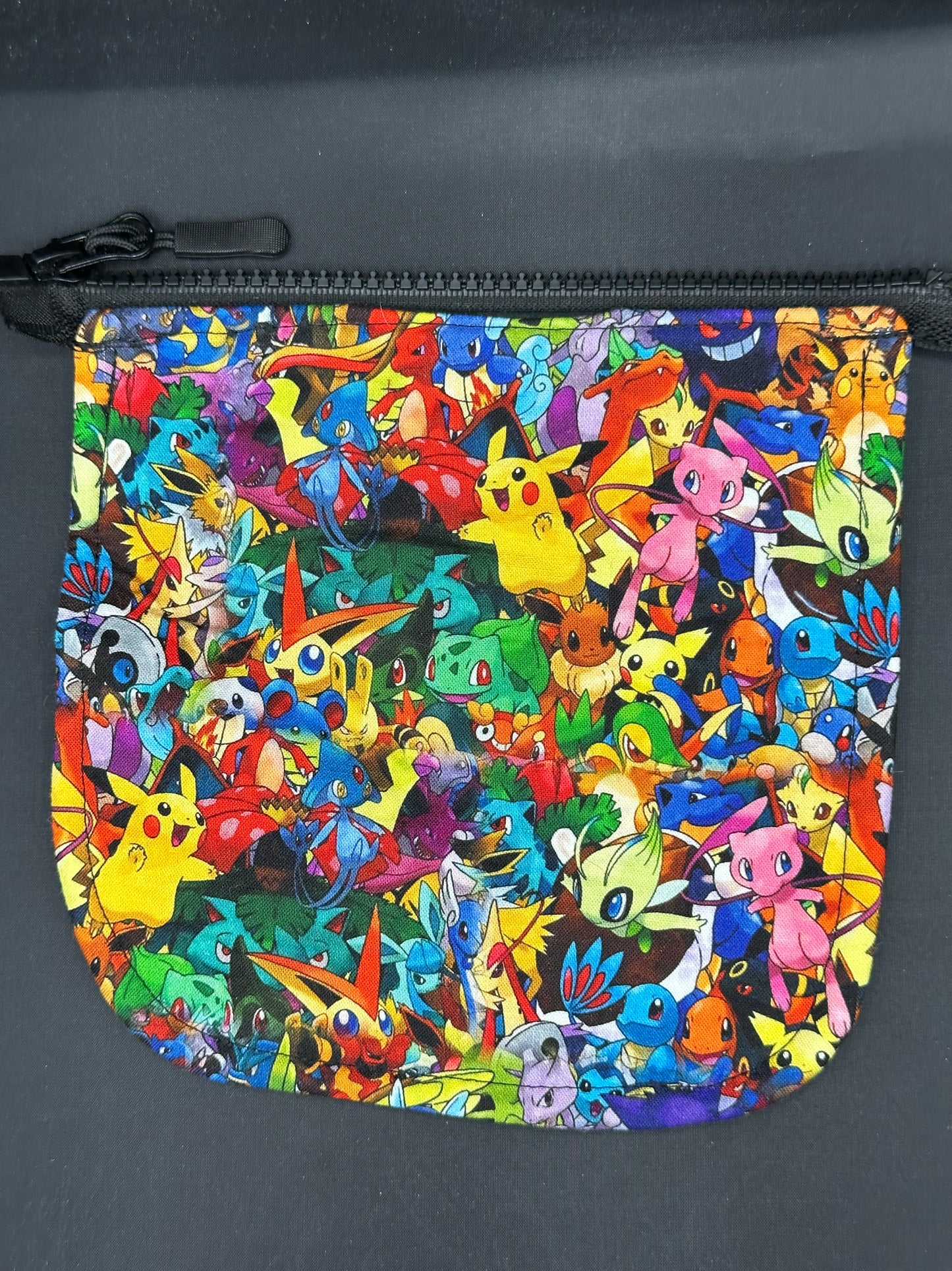 pokemon montage 7" purse flap