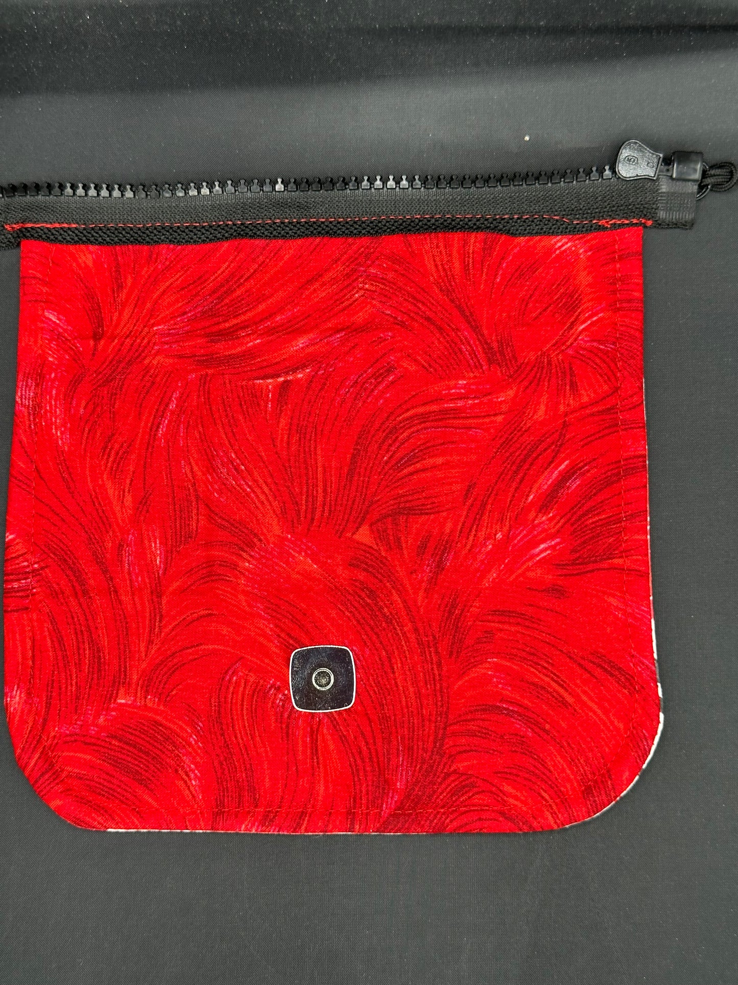 dragons - red and grey 7" purse flap