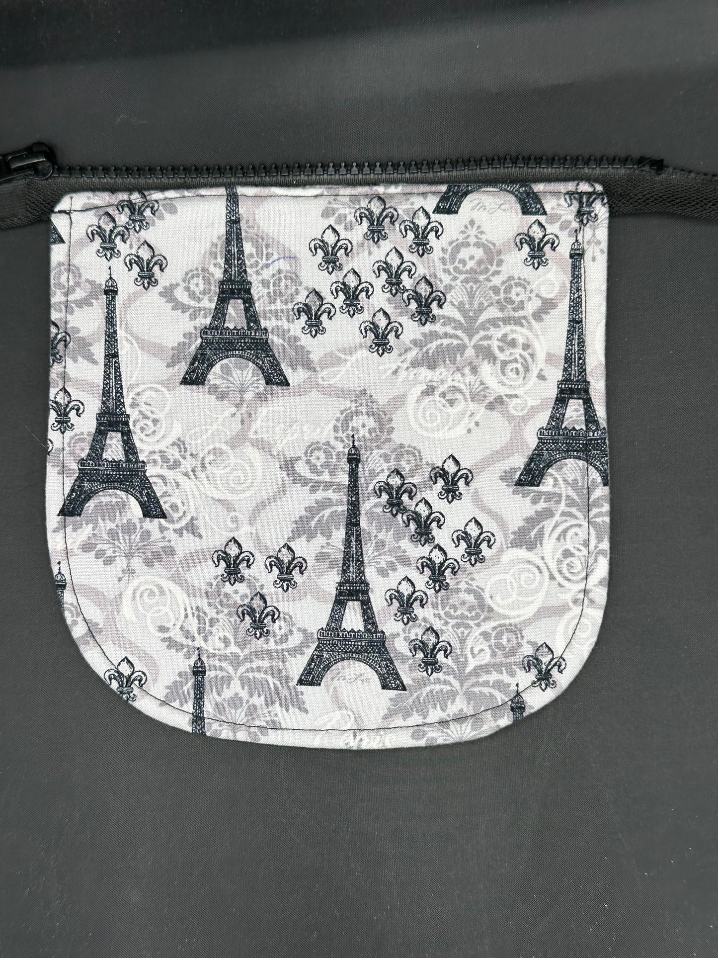 Eiffel tower 7" purse flap