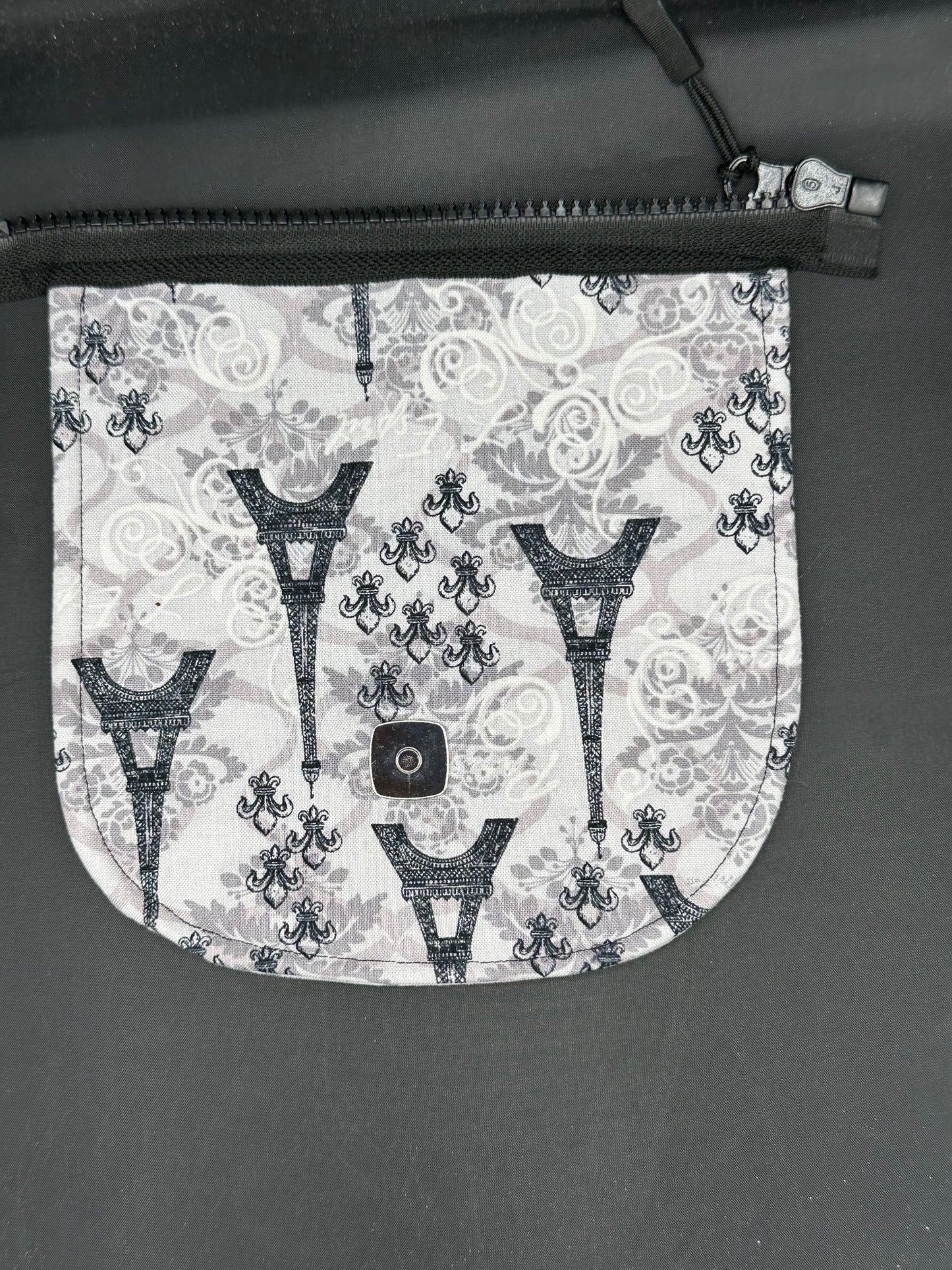 Eiffel tower 7" purse flap