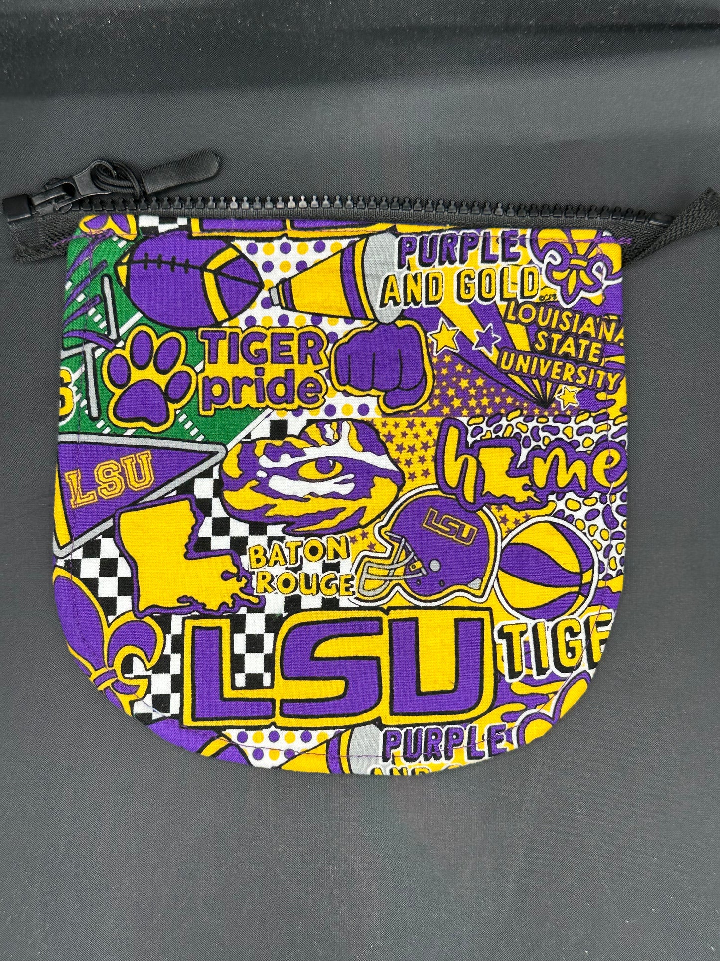 LSU 7" purse flap