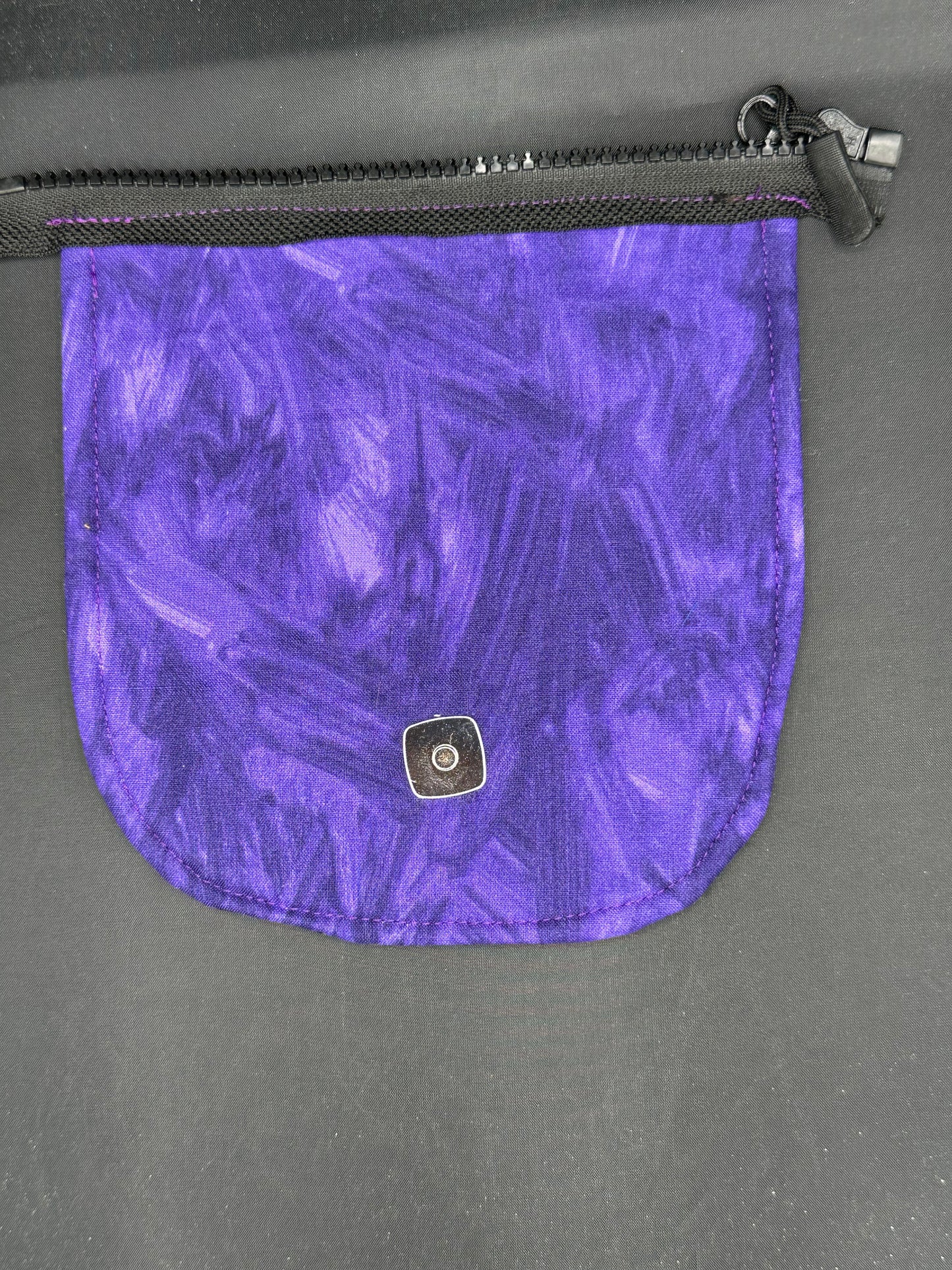 pansies 7" purse flap