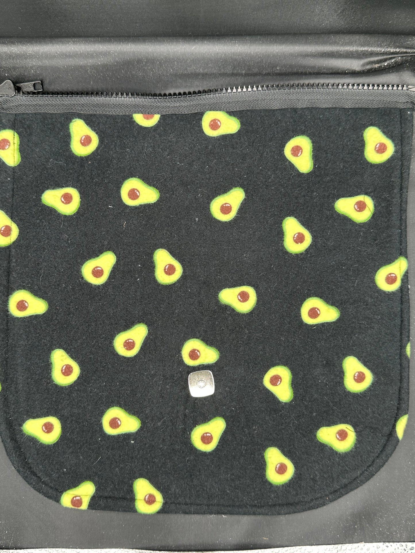avocado kitty 12" purse flap