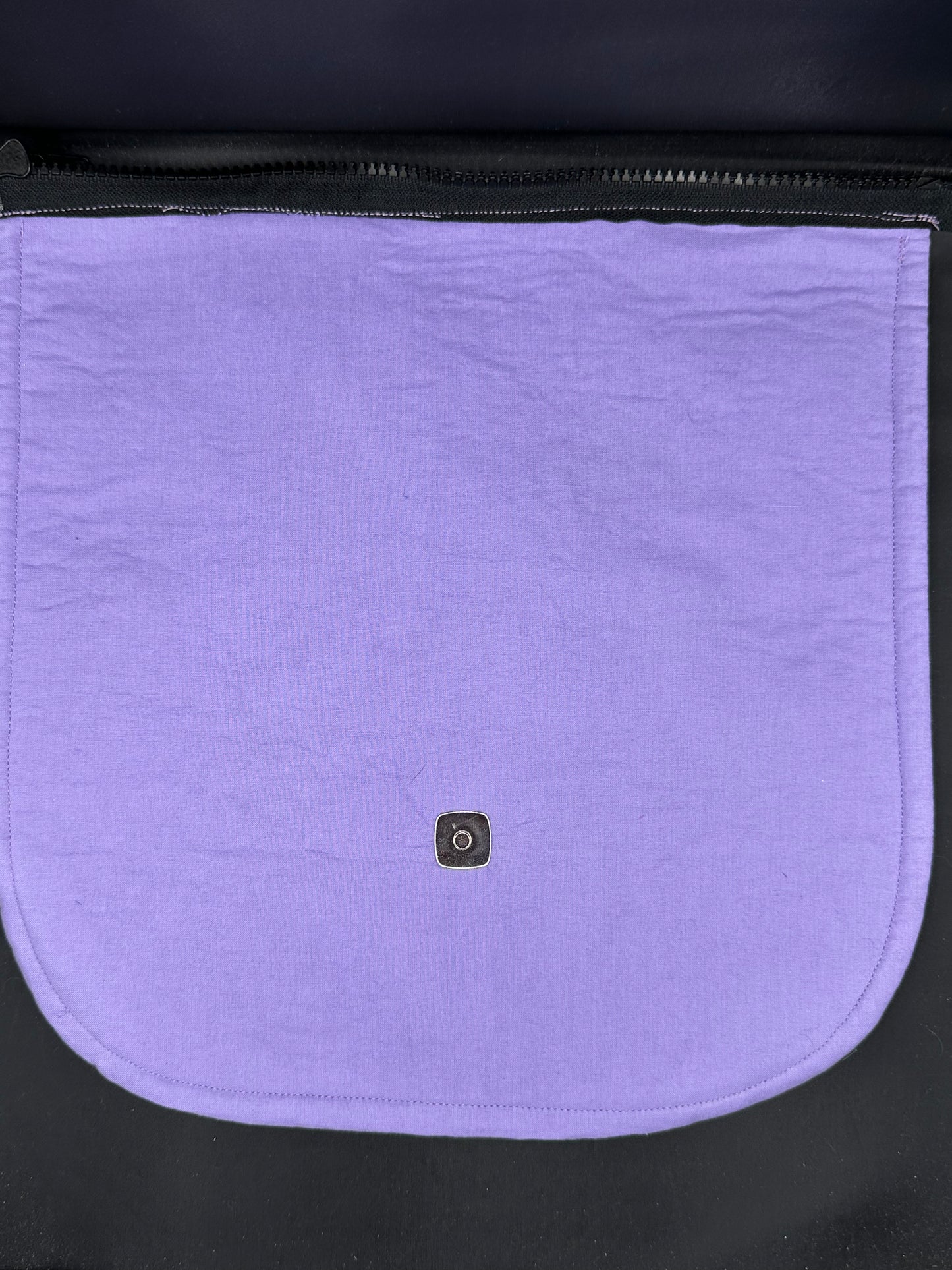 butterflies on purple background - 12" purse flap