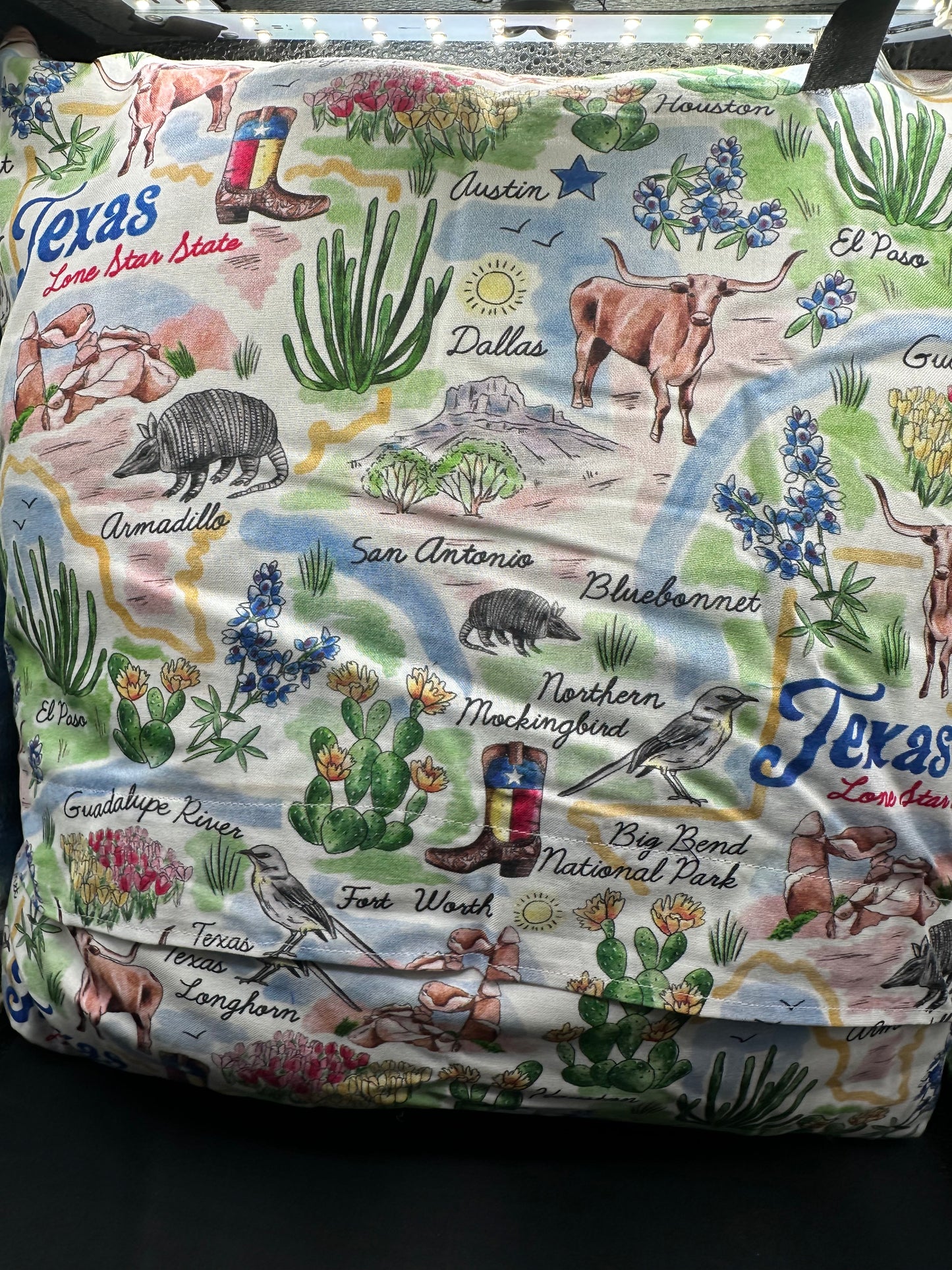 embroidered cowboy boot with flowers pillow