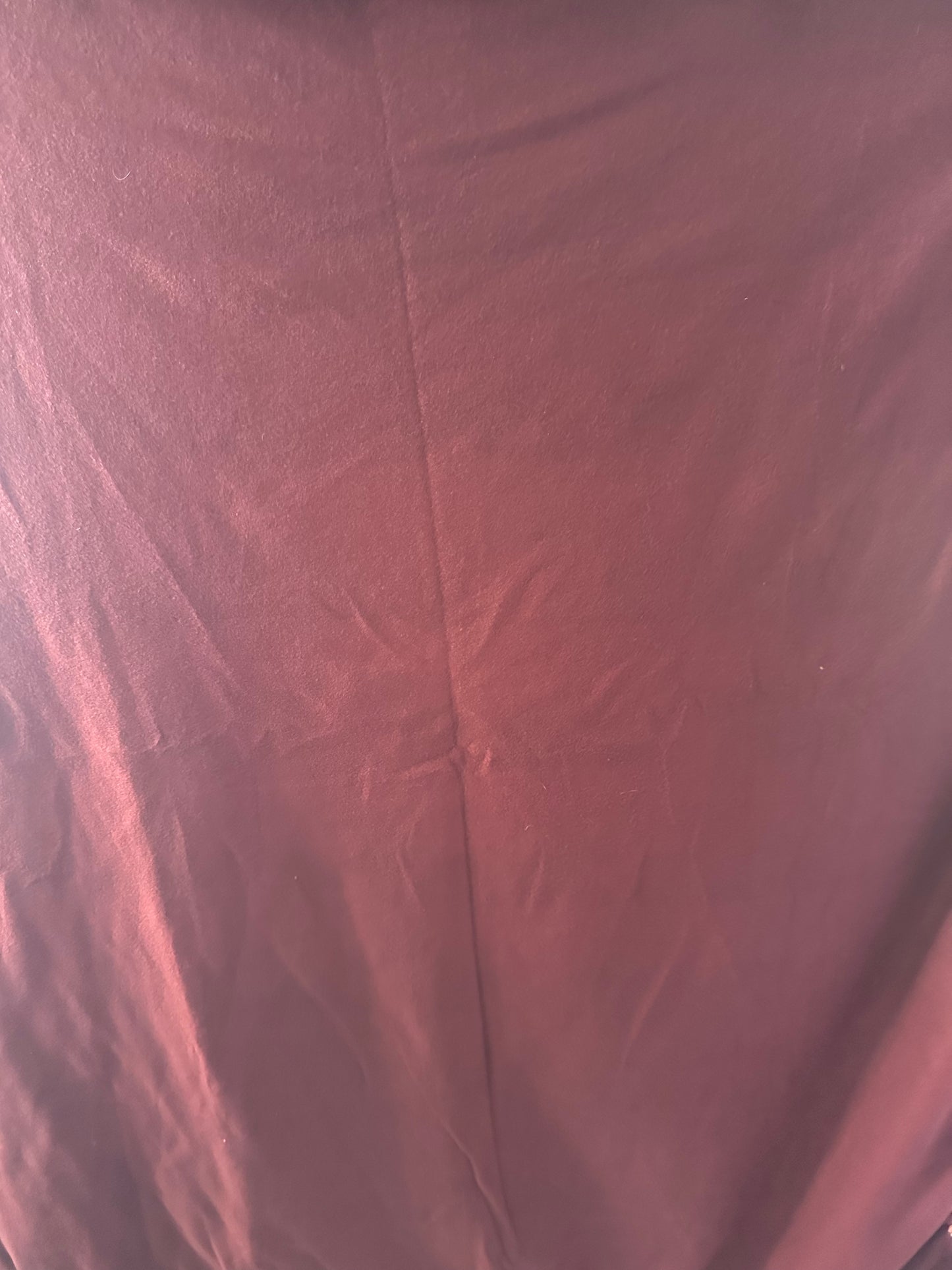 brown & burgundy mountain fleece blanket
