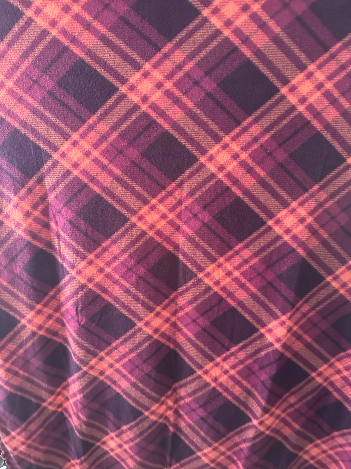 grey with pink hearts & print fleece blanket