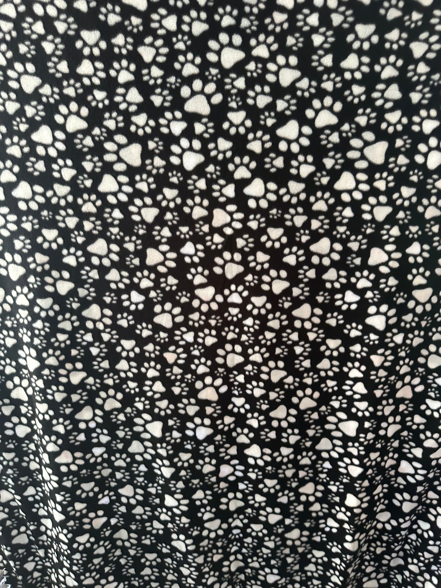 cats in a row - tan fleece blanket