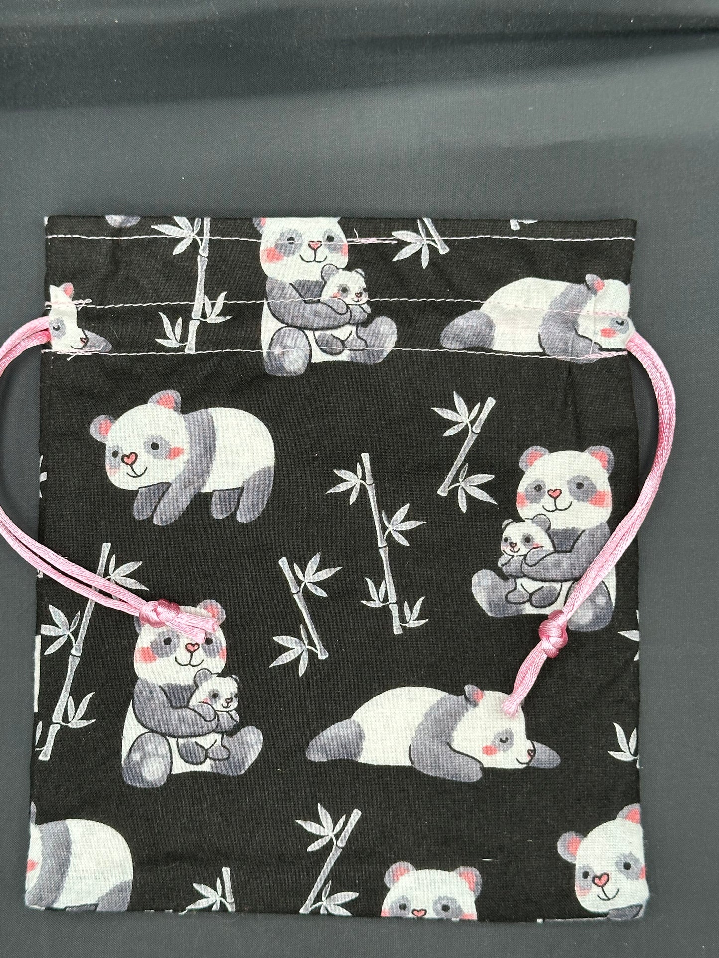 Panda draw string bag