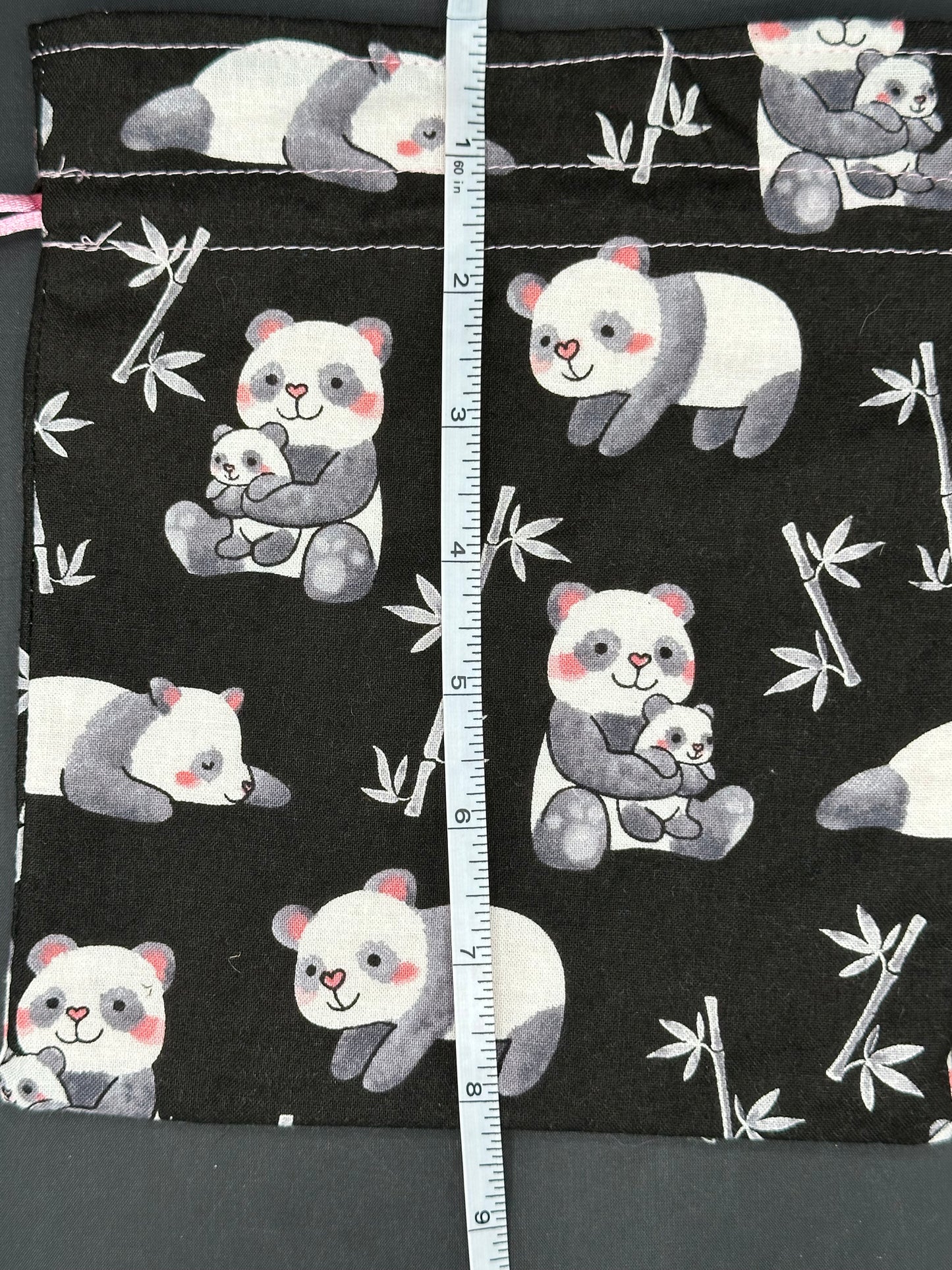 Panda draw string bag
