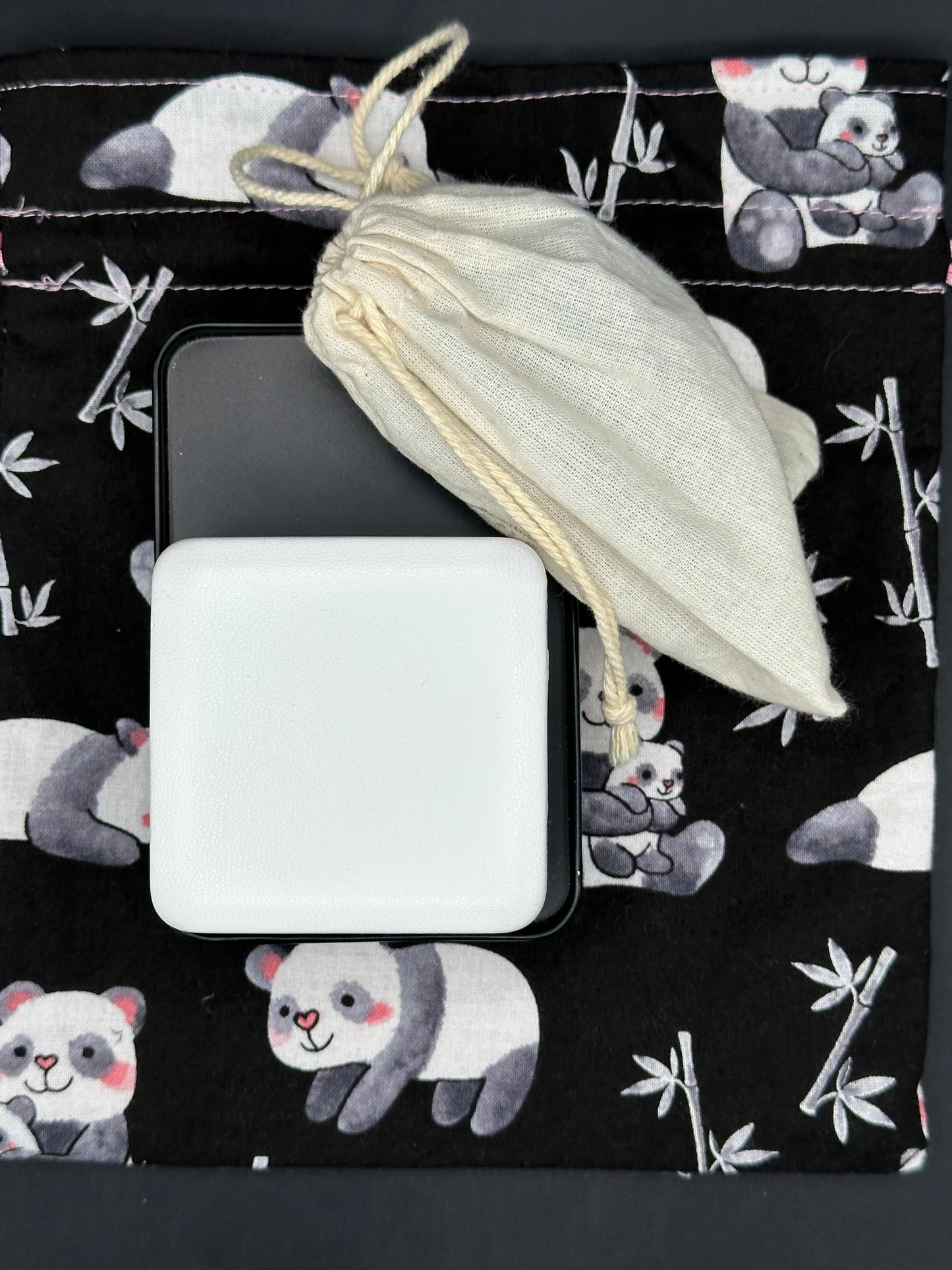 Panda draw string bag