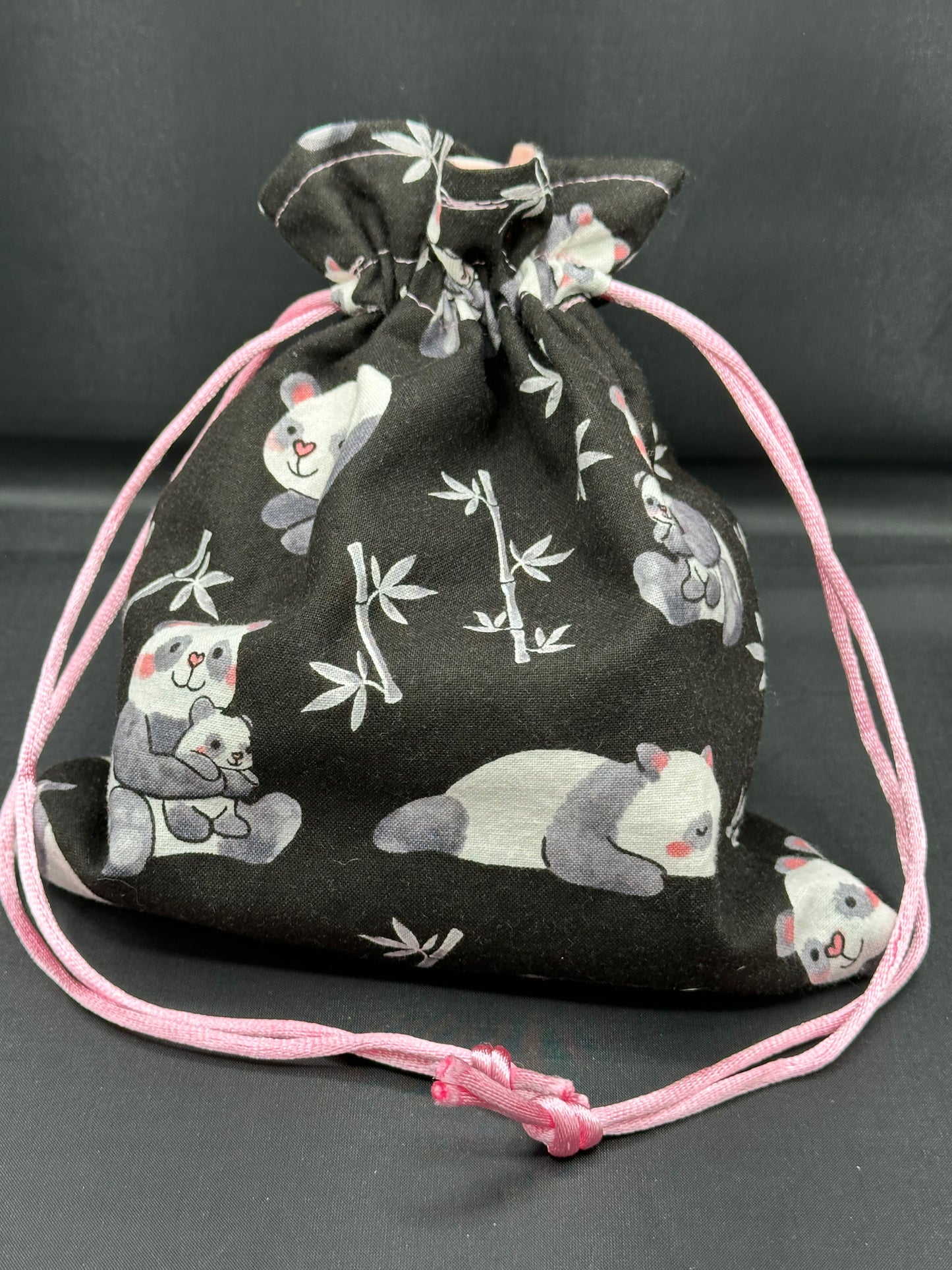Panda draw string bag