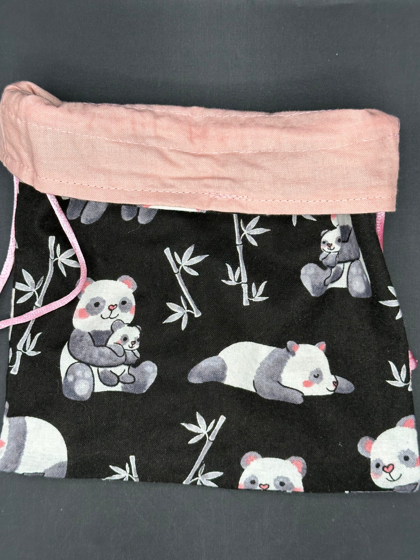 Panda draw string bag