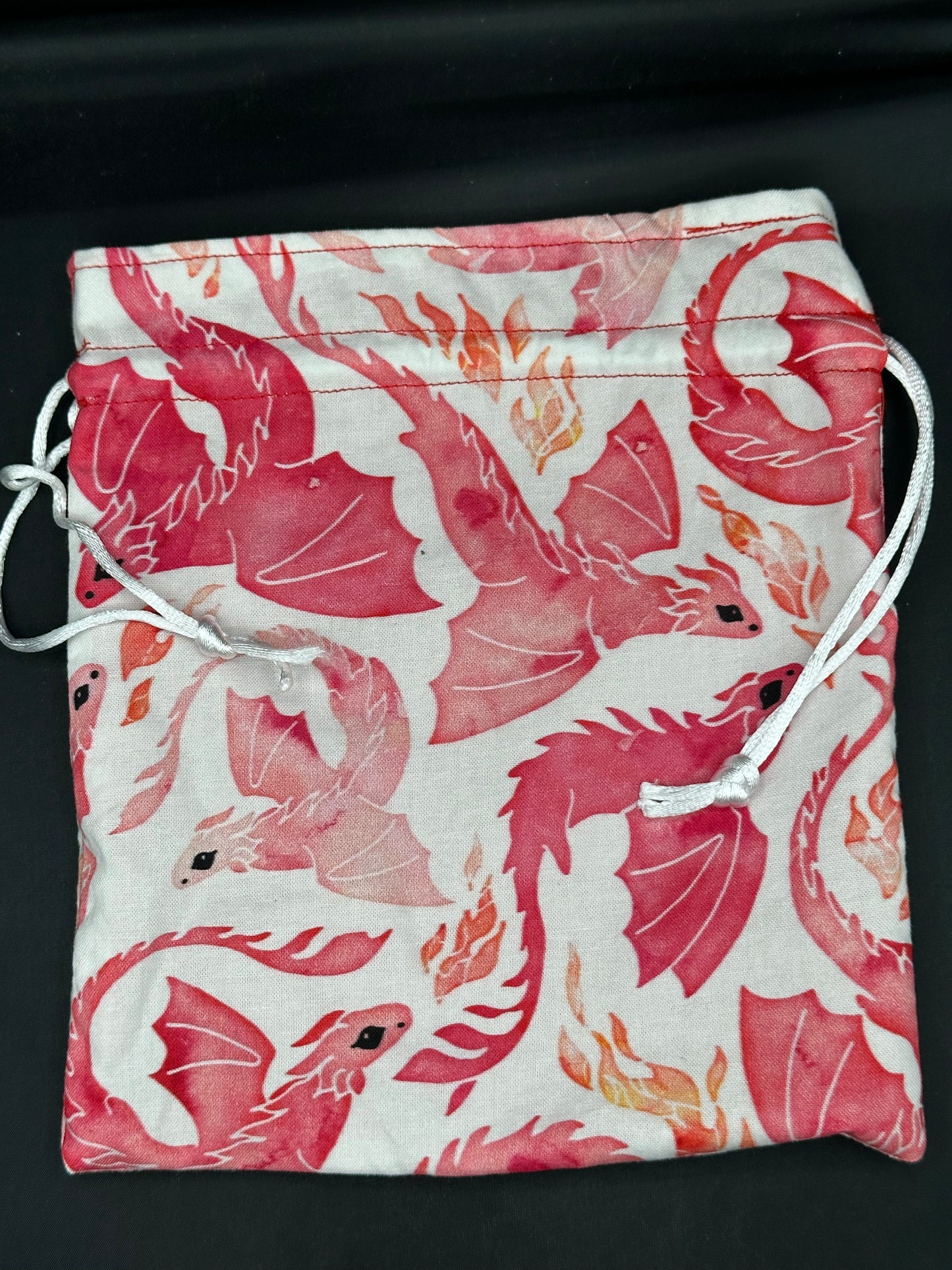 dragons - red drawstring