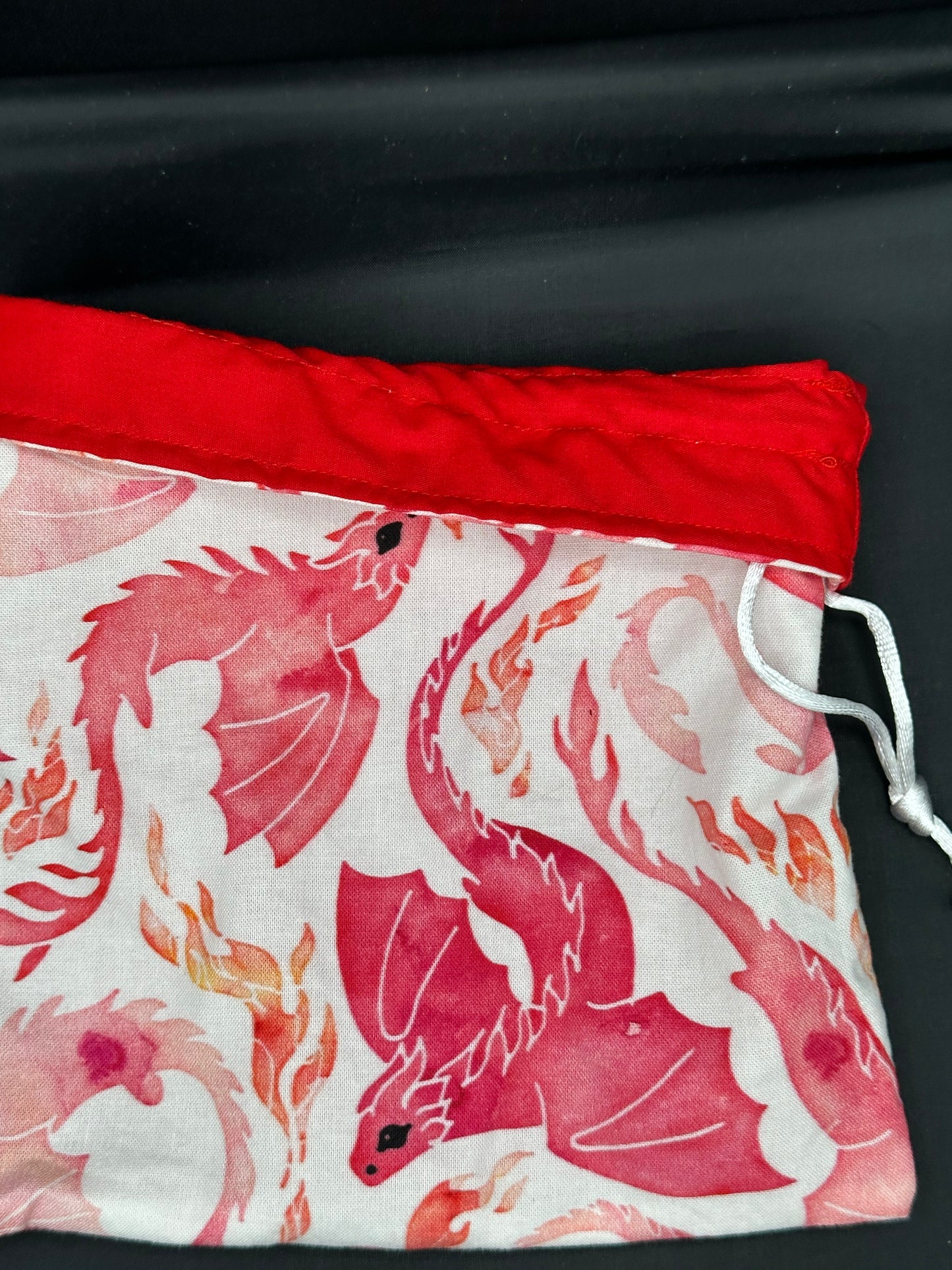 dragons - red drawstring