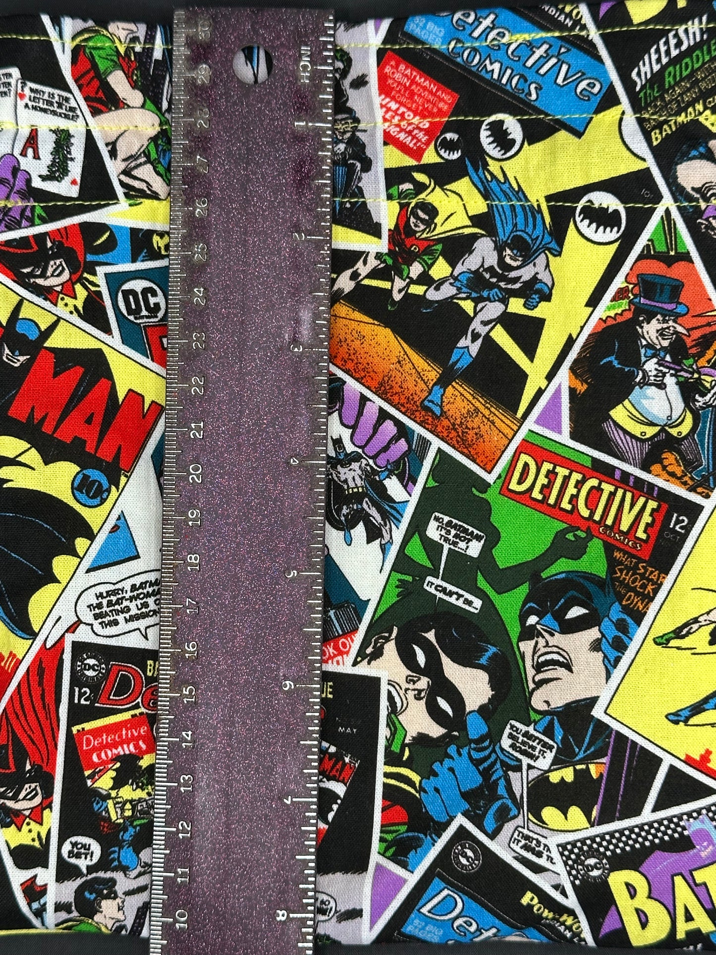 Batman comic draw string bag