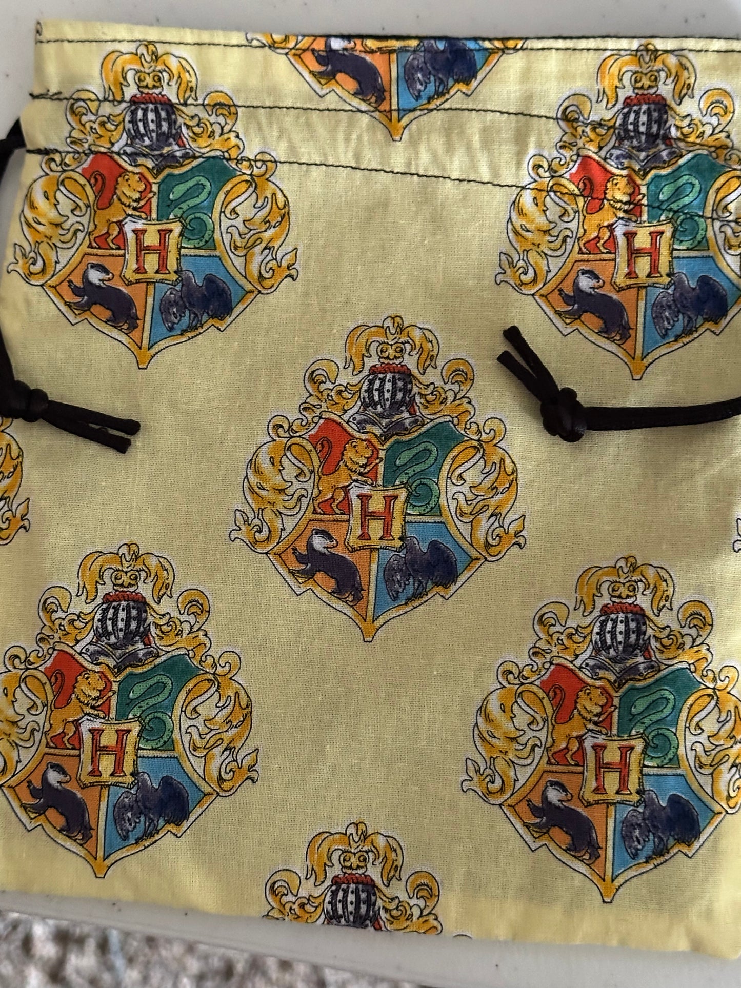 Harry potter crest draw string bag