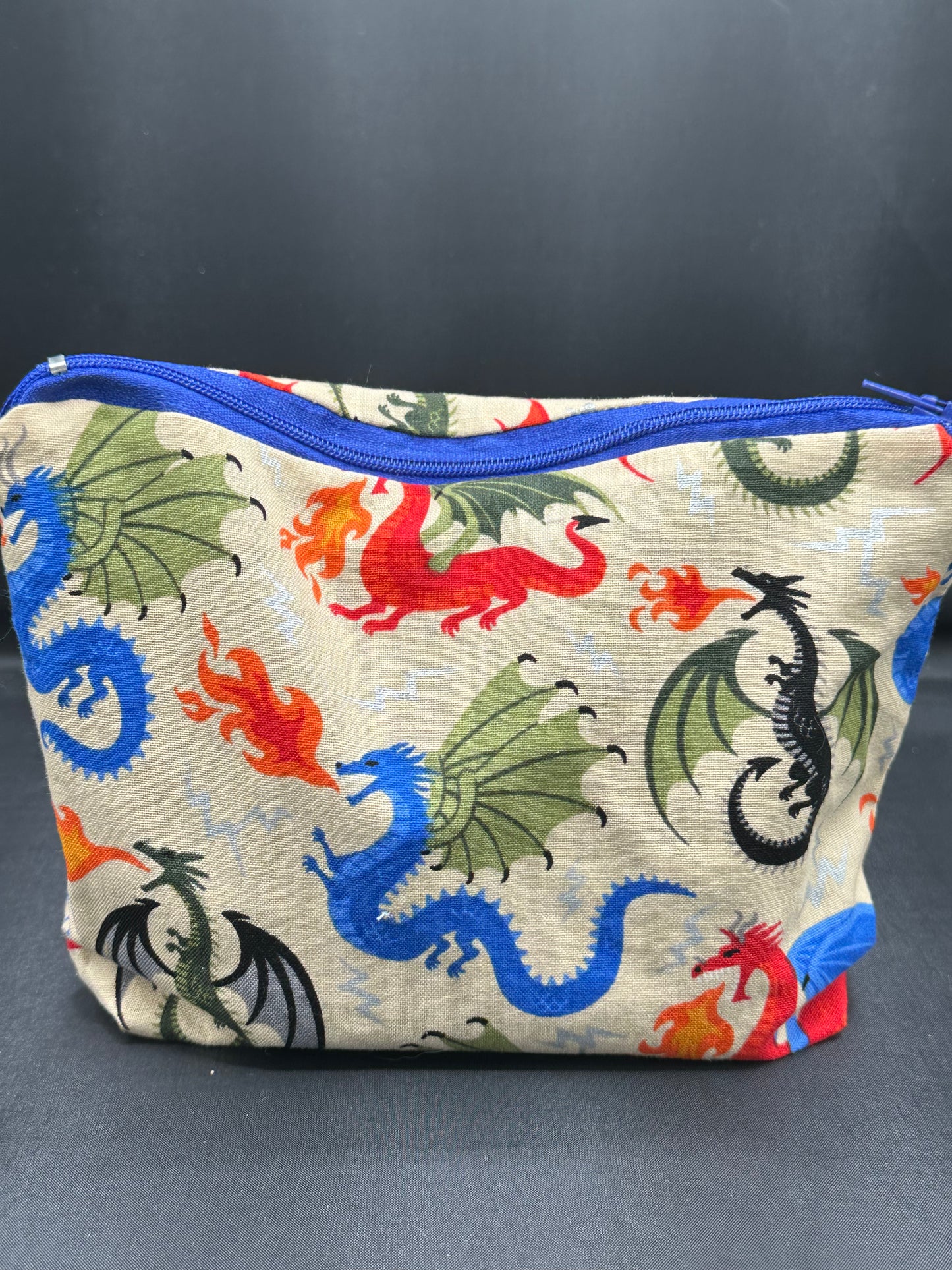 colorful dragons on tan