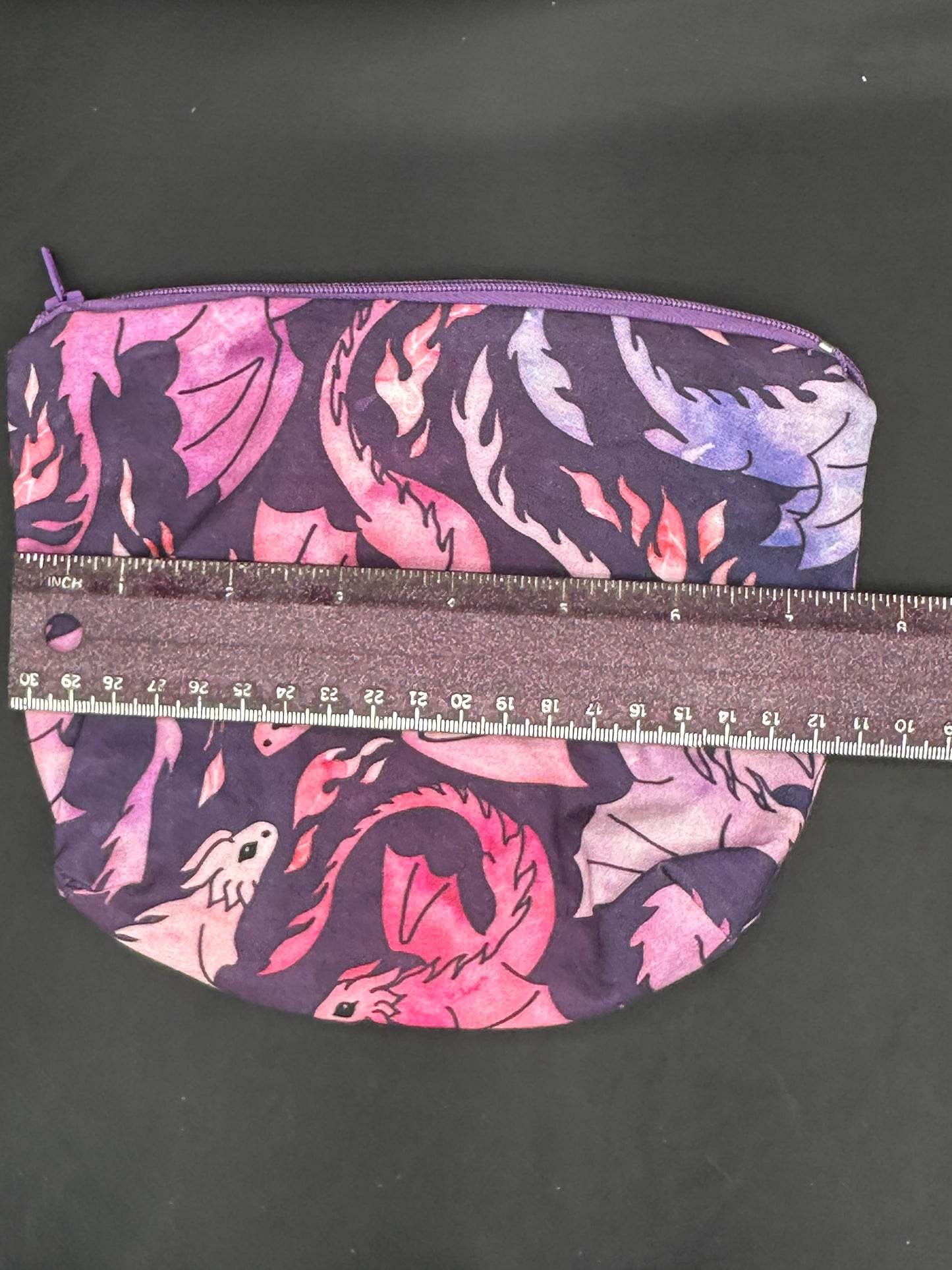purple dragons on dark purple background