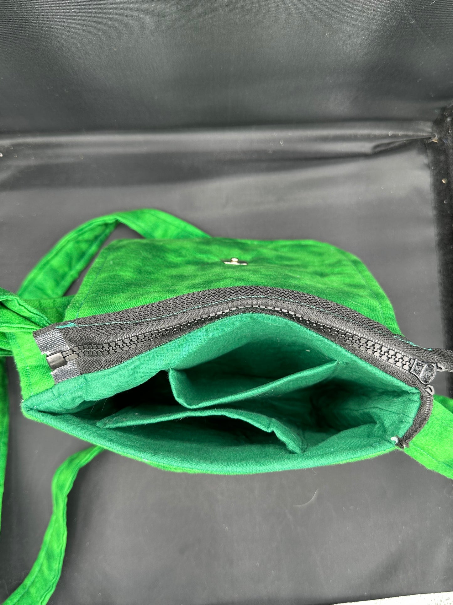 Green 7" purse