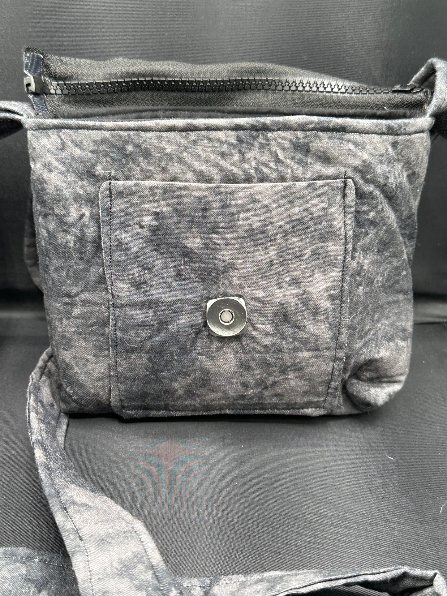 Black mottled 7" purse