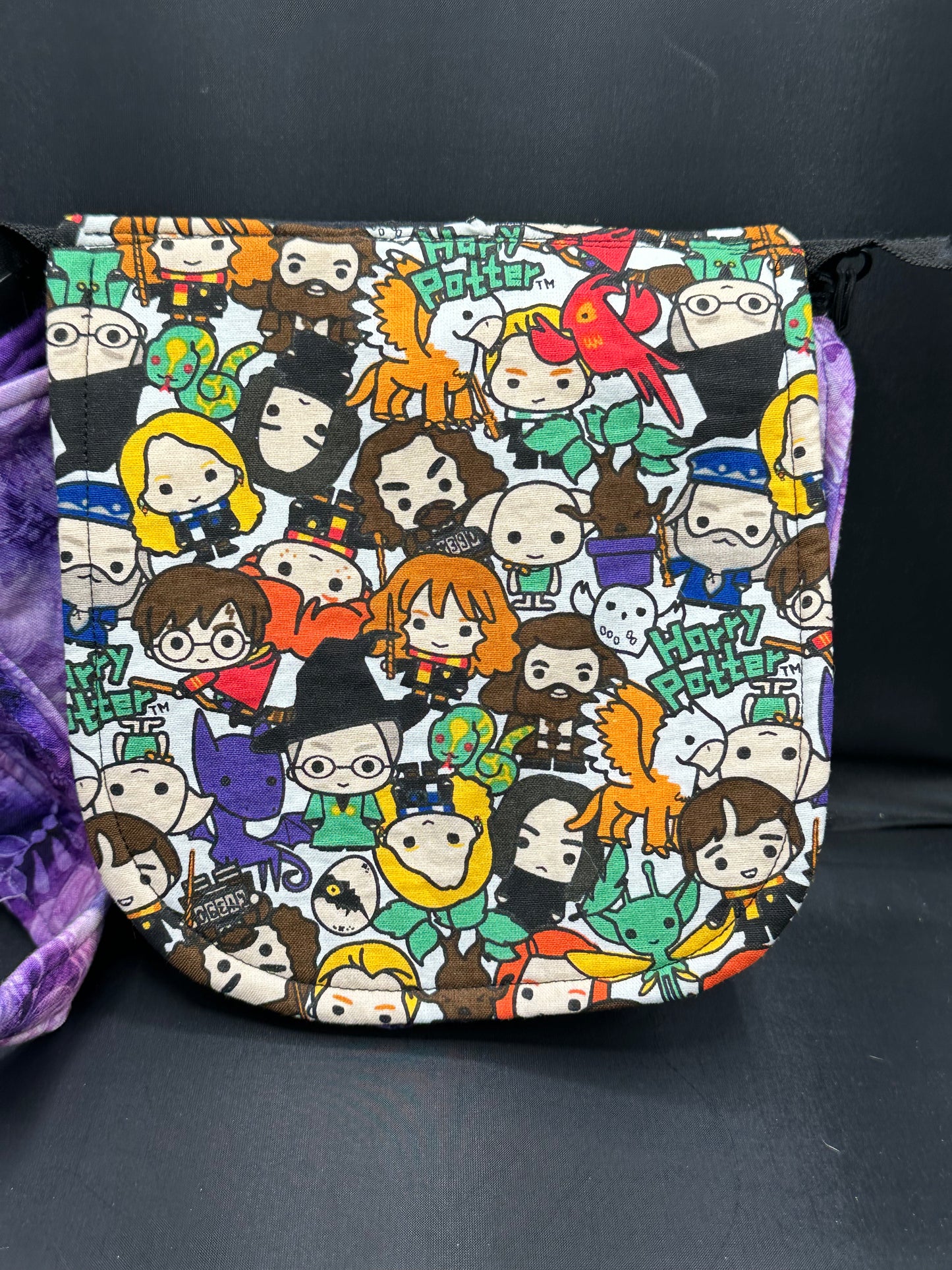 Variegated purple 7" purse