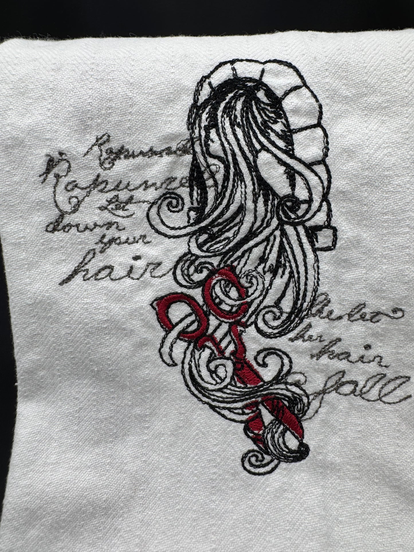 Rapunzel towel