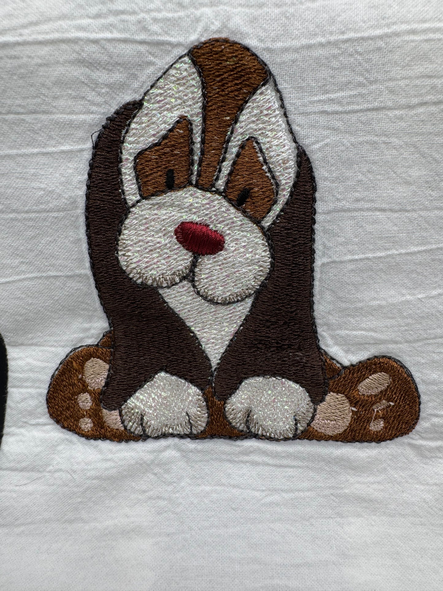 Sitting Dog towel