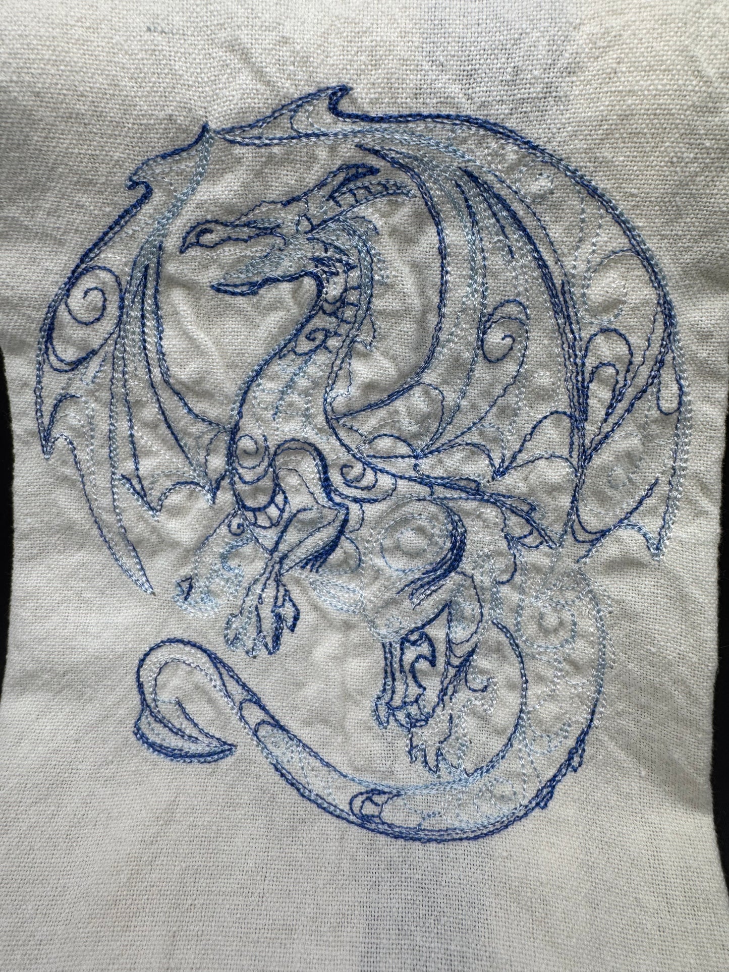 doodle dragon towel