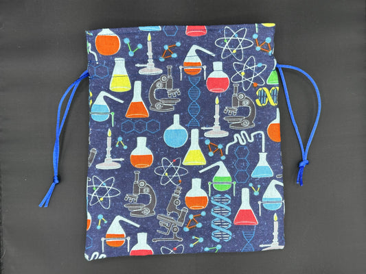 science draw string bag