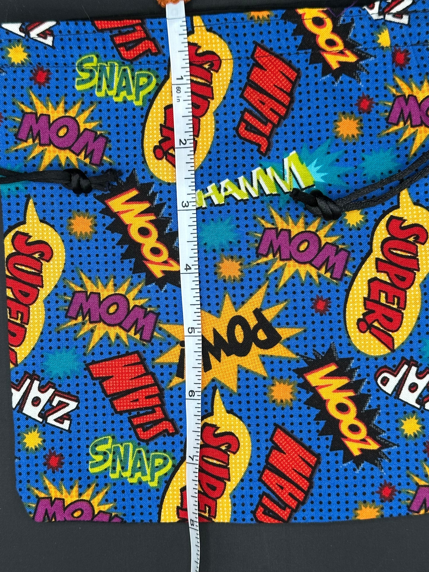 Embroidered Batman draw string bag