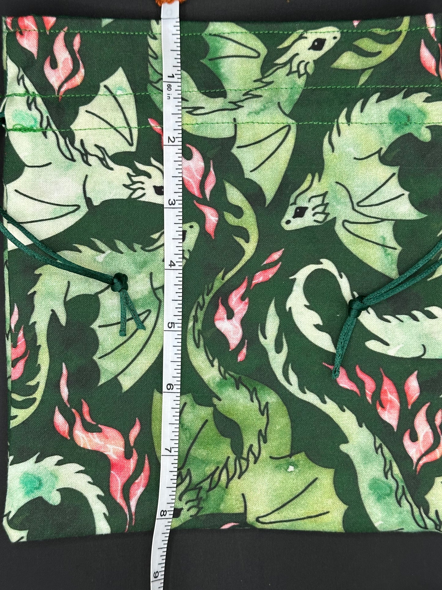 green dragons - dark green background