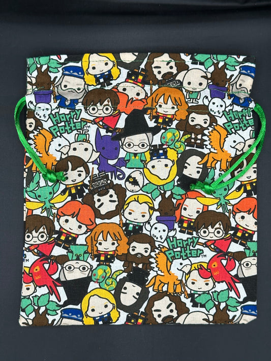 Harry potter people draw string bag