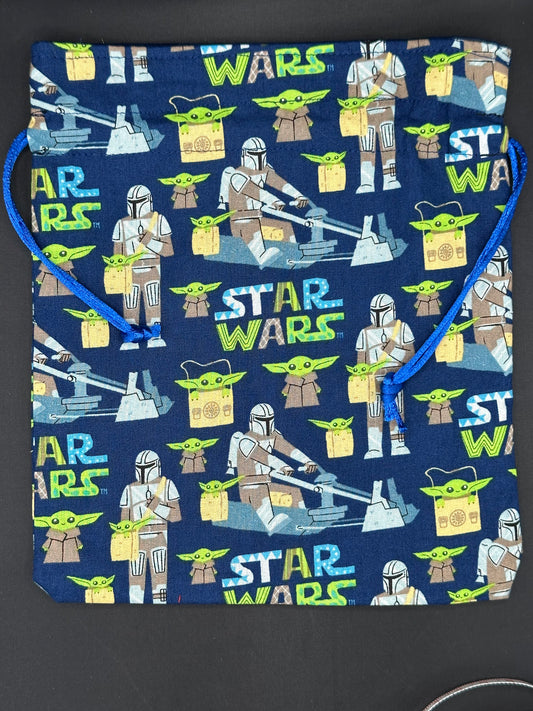 Star wars Mandalorian blue background