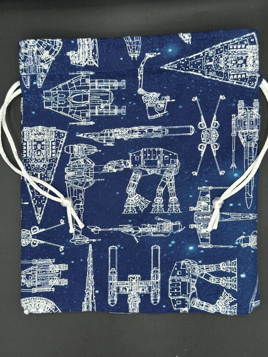 Star wars ship diagrams draw string bag