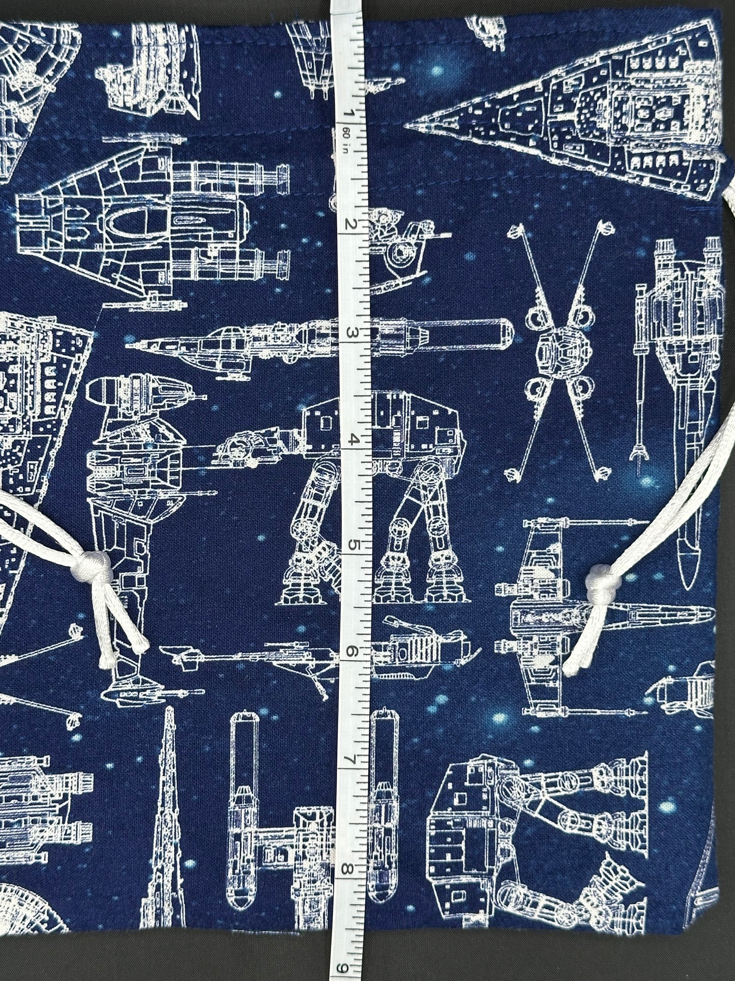 Star wars ship diagrams draw string bag