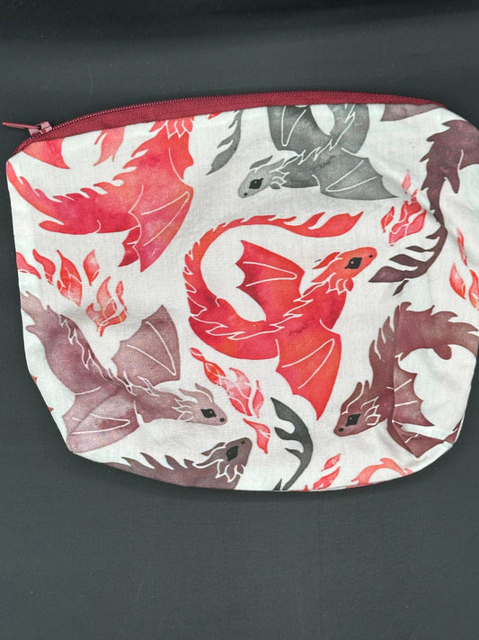 dragons - red and grey